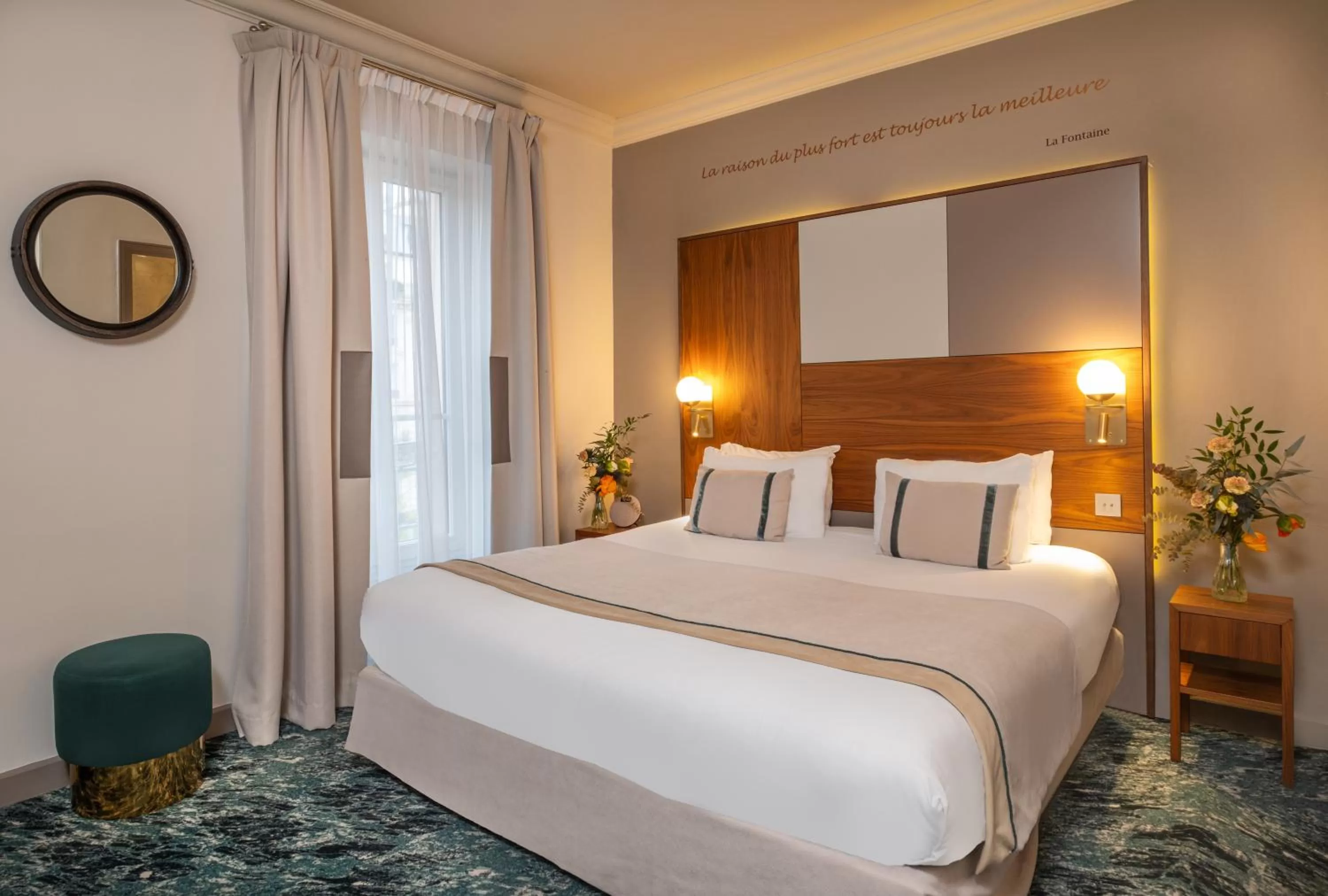 Photo of the whole room, Bed in Hôtel Le Tourville by Inwood Hotels