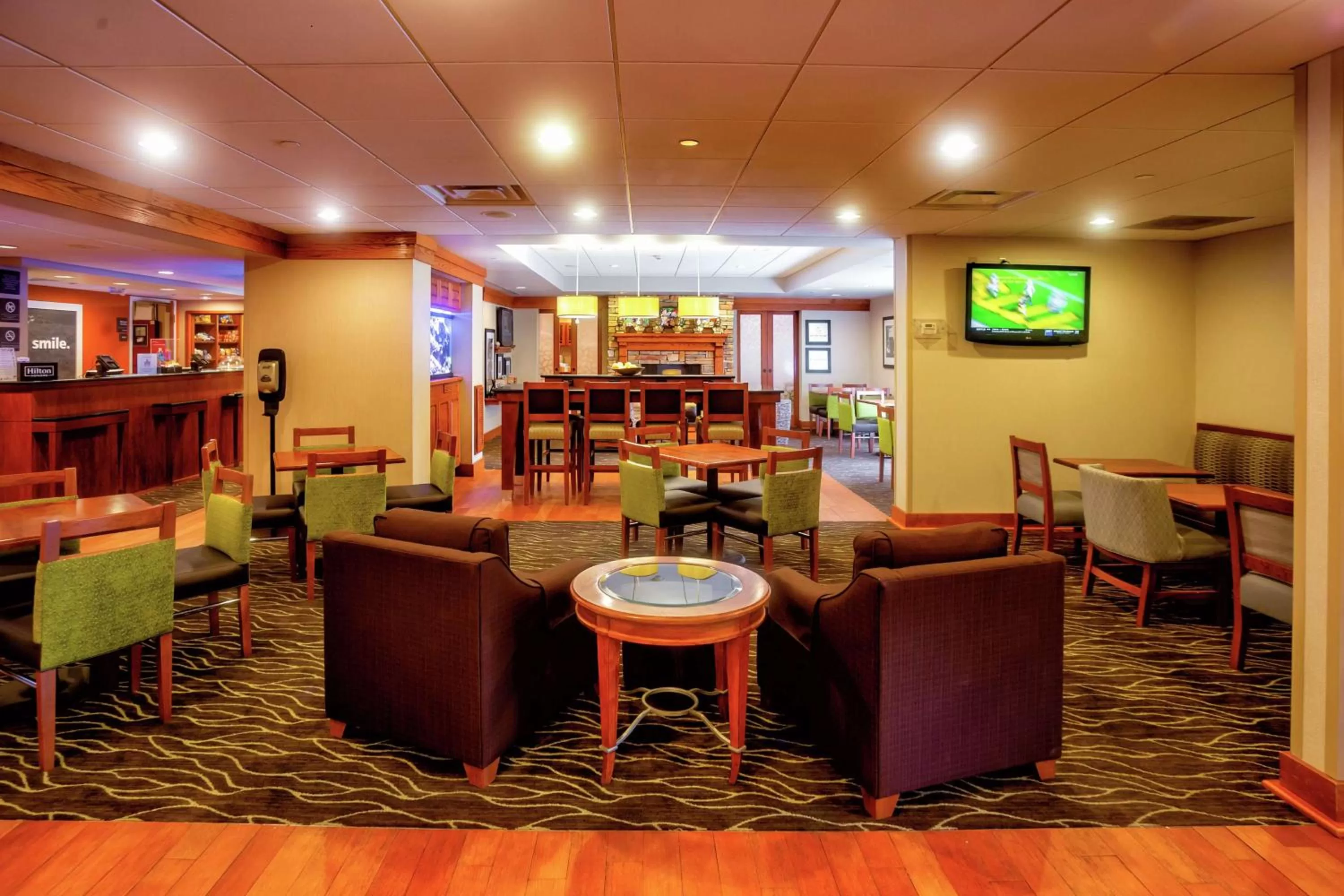 Lobby or reception in Hampton Inn Wheeling