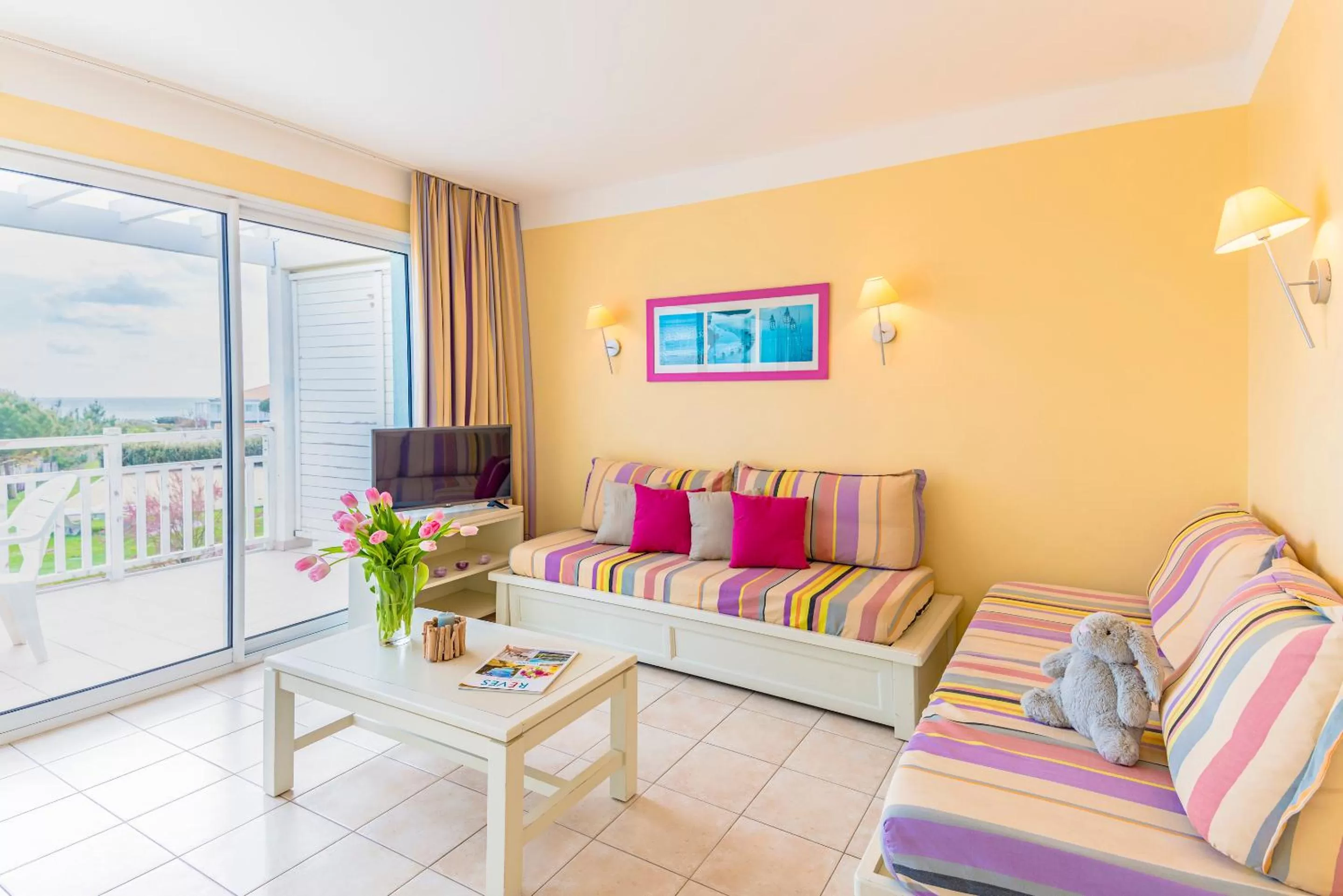 Living room in Lagrange Vacances L’Estran