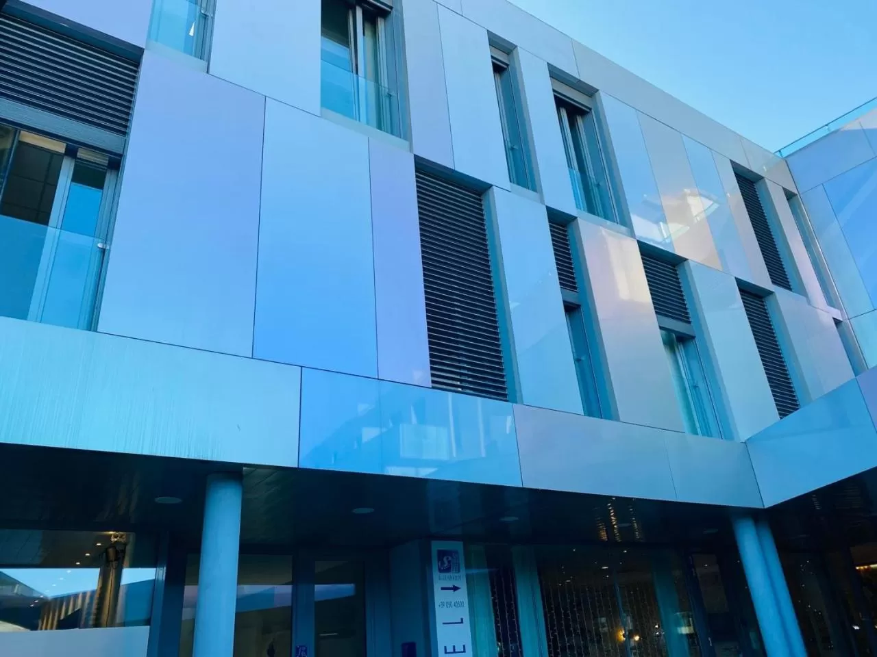 Property building in Blue Shades Hotel