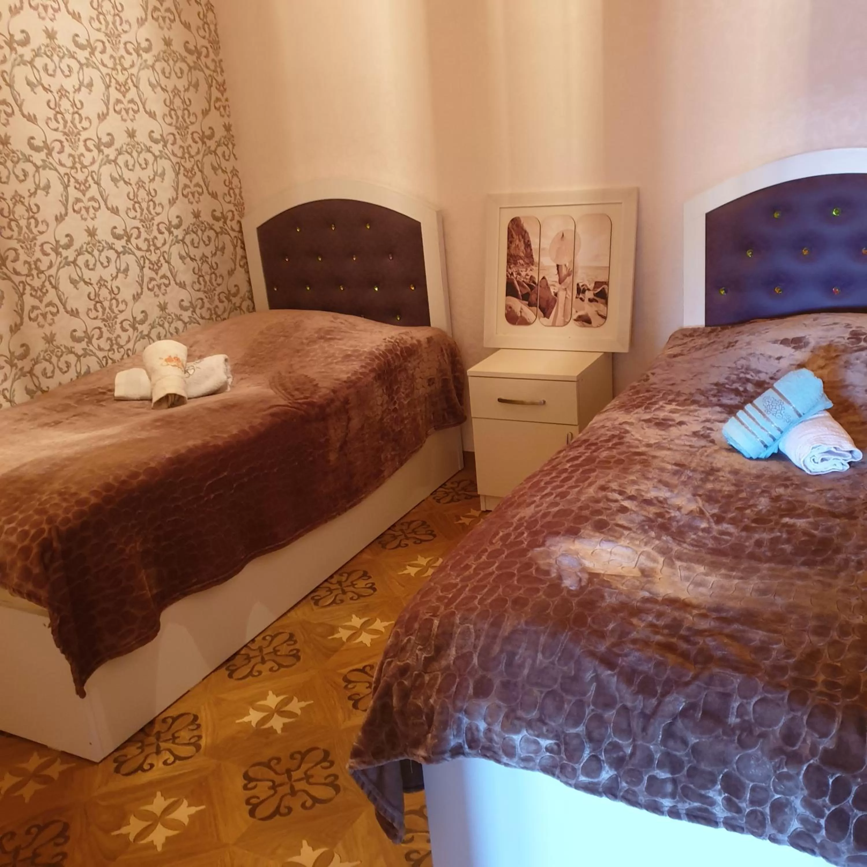 Bed in Tatev Shinuhayr Hotel'