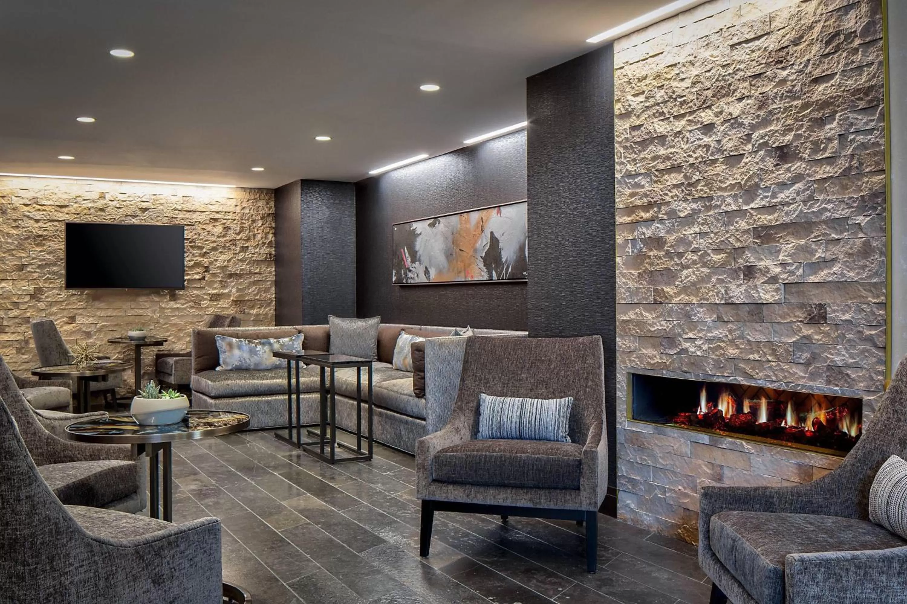 Lobby or reception in Dallas/Plano Marriott at Legacy Town Center