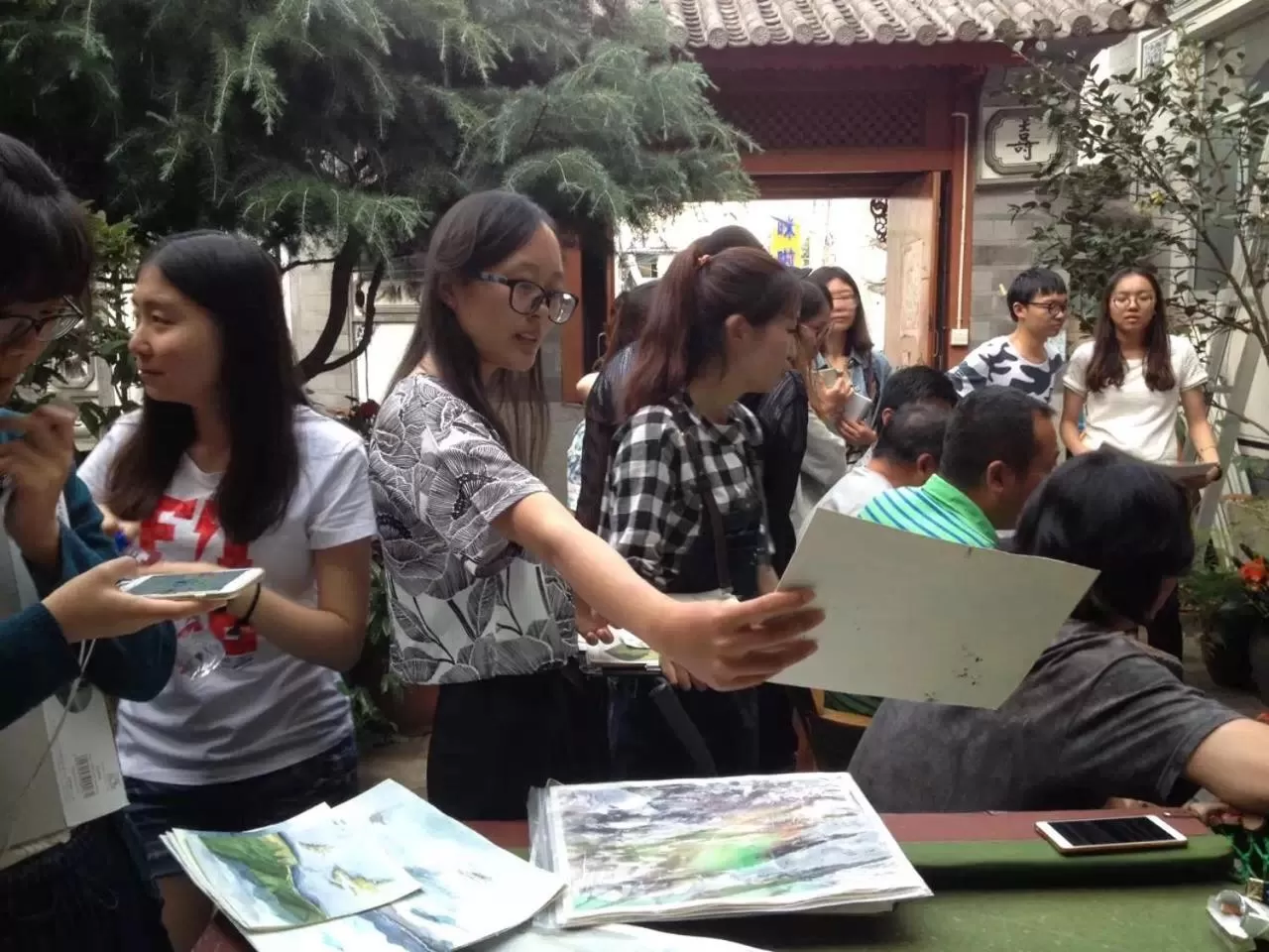 People in The Lily Pad Inn