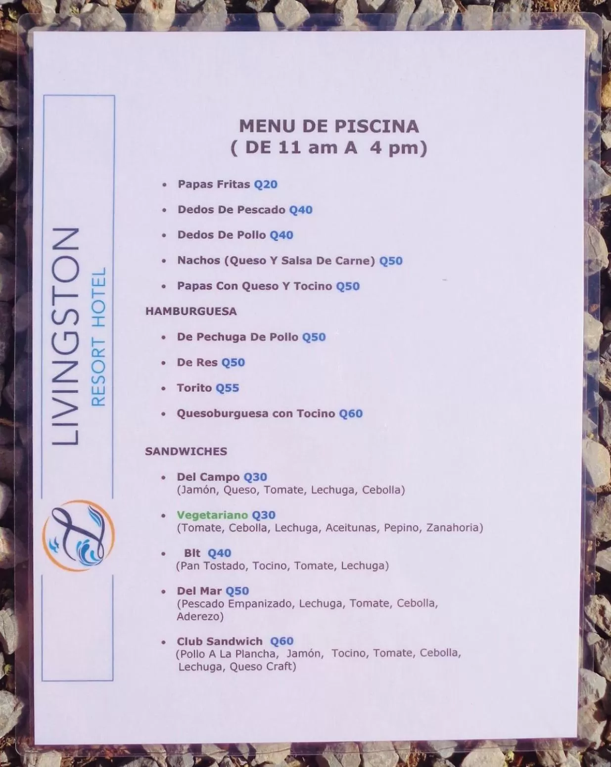 Restaurant/places to eat in Livingston Resort Hotel