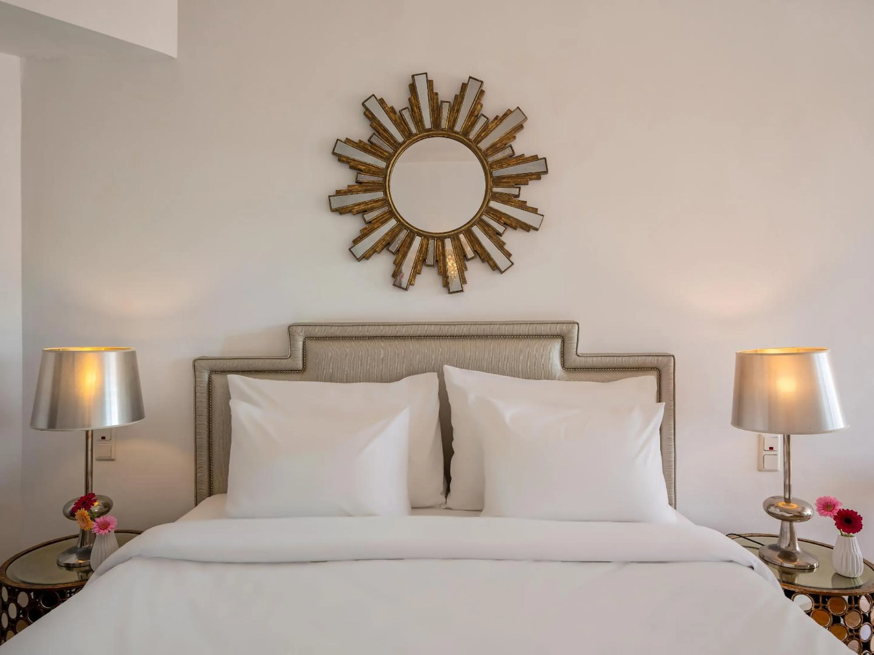 Bed in Grecotel Creta Palace