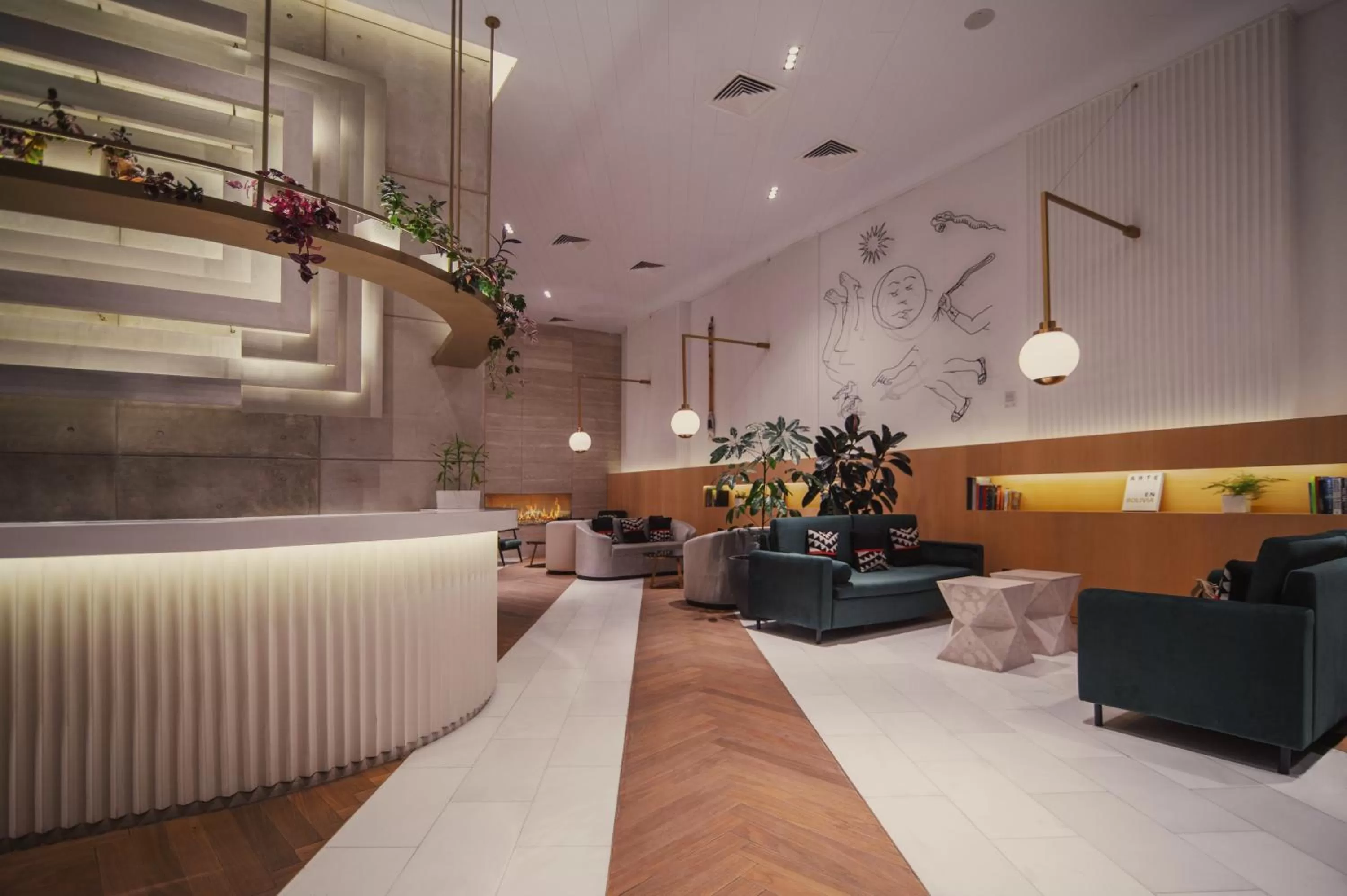 Lobby or reception in Met Hotel