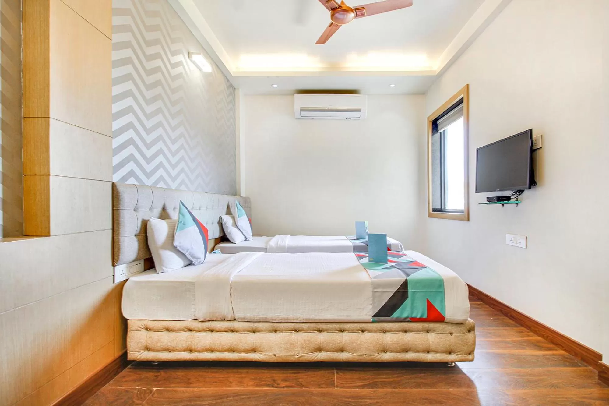 Bedroom, Bed in FabHotel Naman Palace