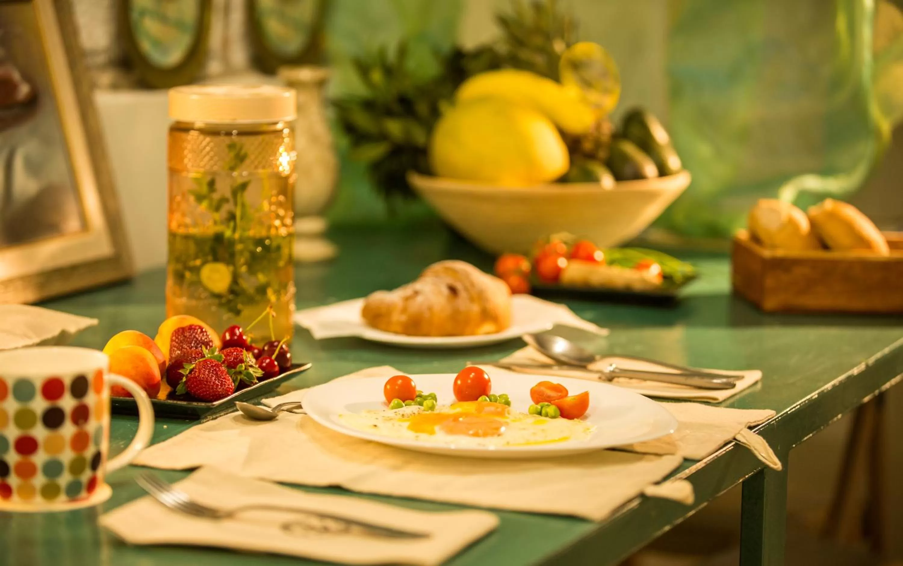 Food close-up in B&B Artistic Tirana