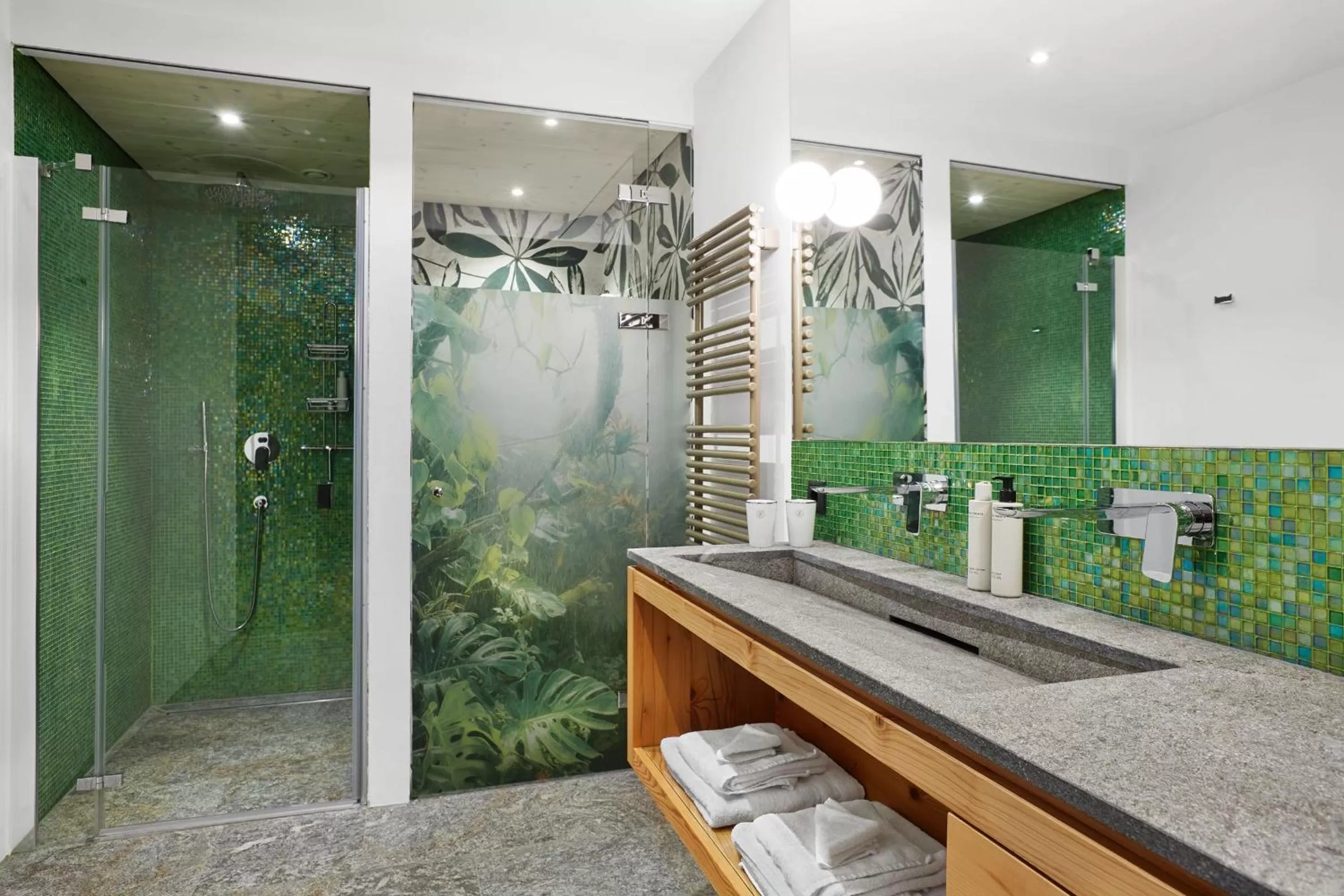 Shower in Small Luxury Hotel of the World - DasPosthotel