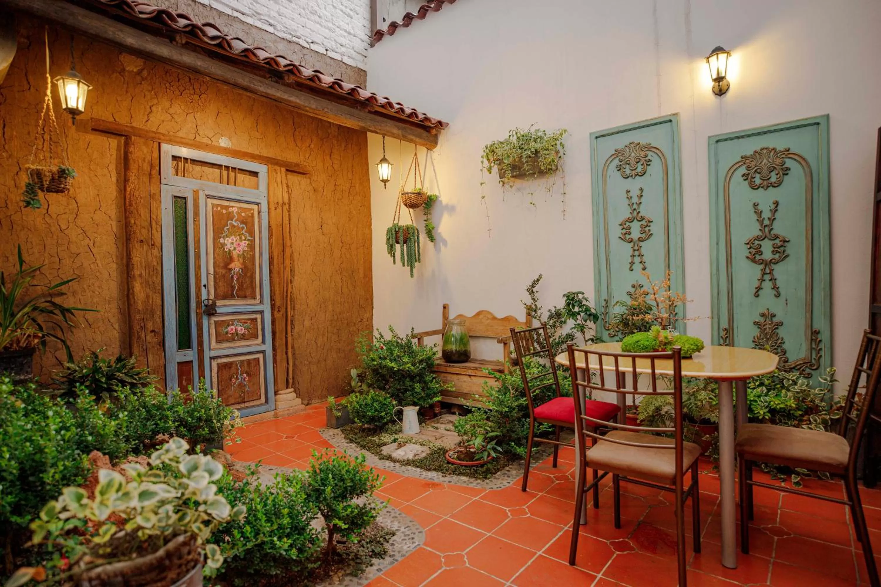 Patio in Hotel Azul de la Plaza by Chat Noir