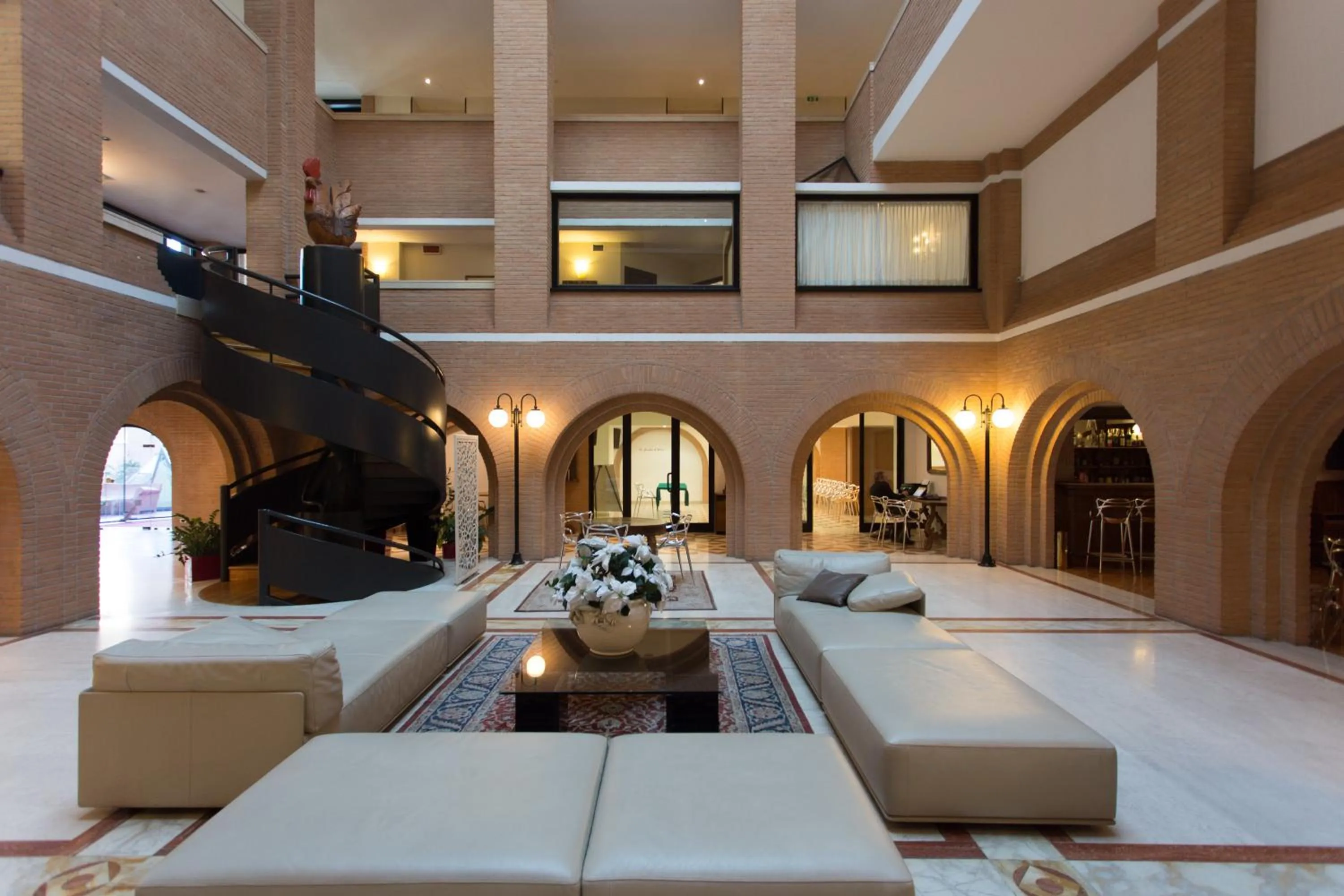 Bed in Hostellerie Du Cheval Blanc