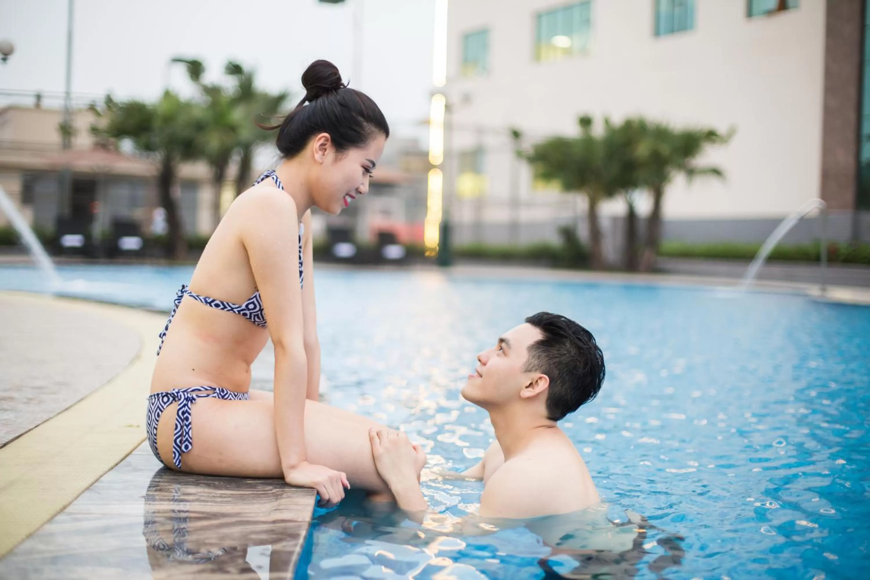Swimming pool in Muong Thanh Luxury Phu Tho
