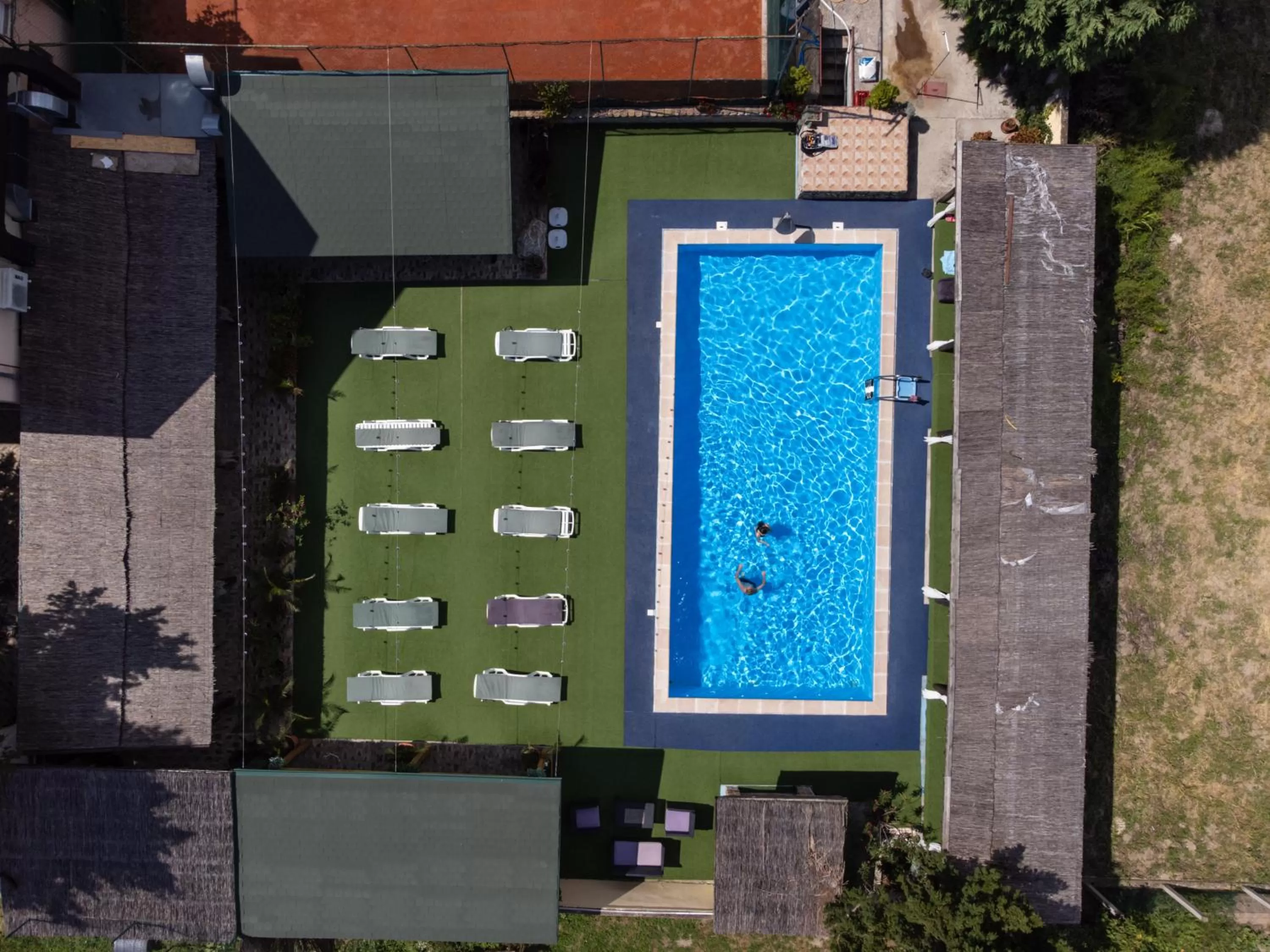 Pool View in Garden House