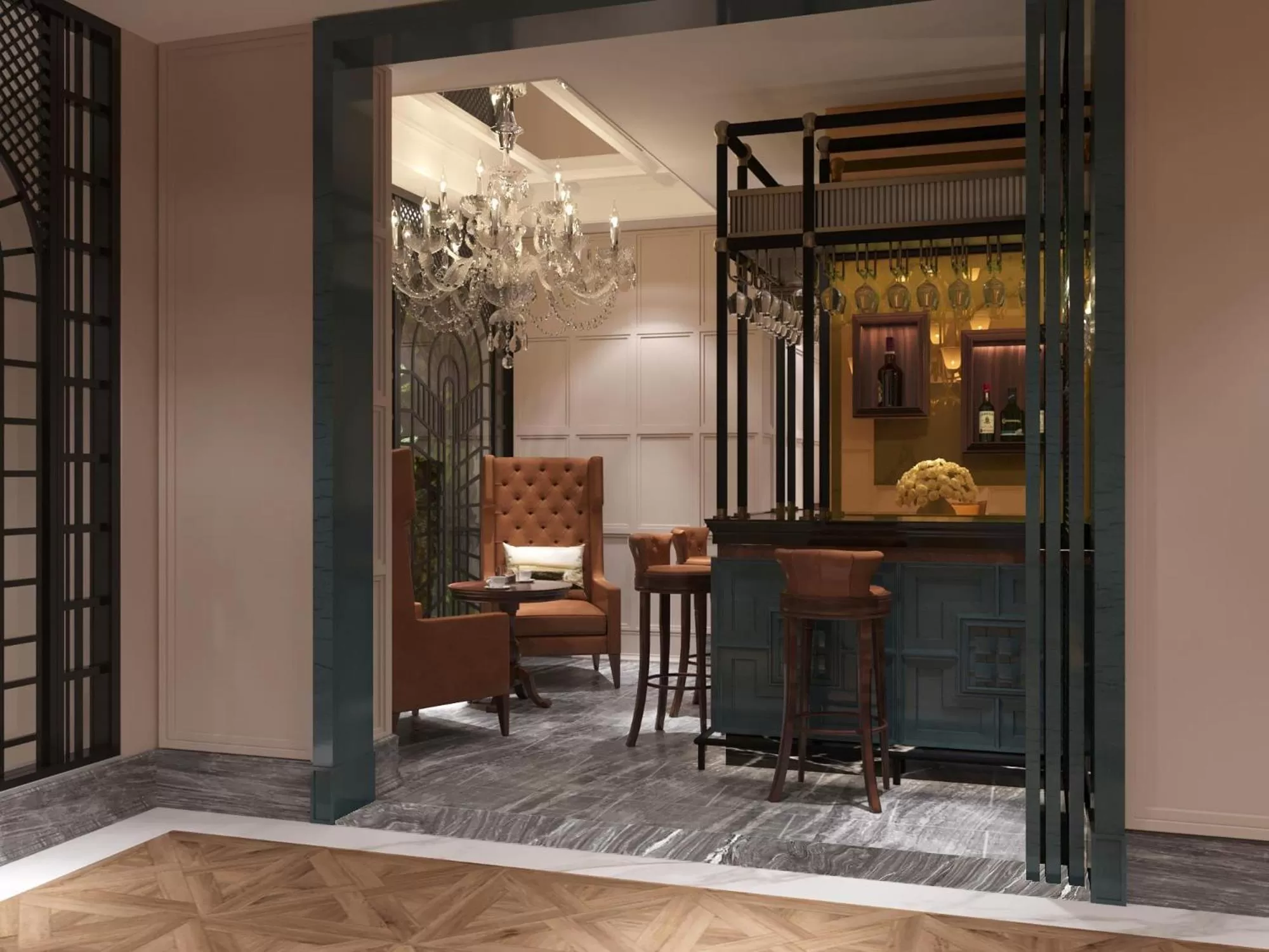 Lounge or bar in GRAND HOTEL du LAC Hanoi