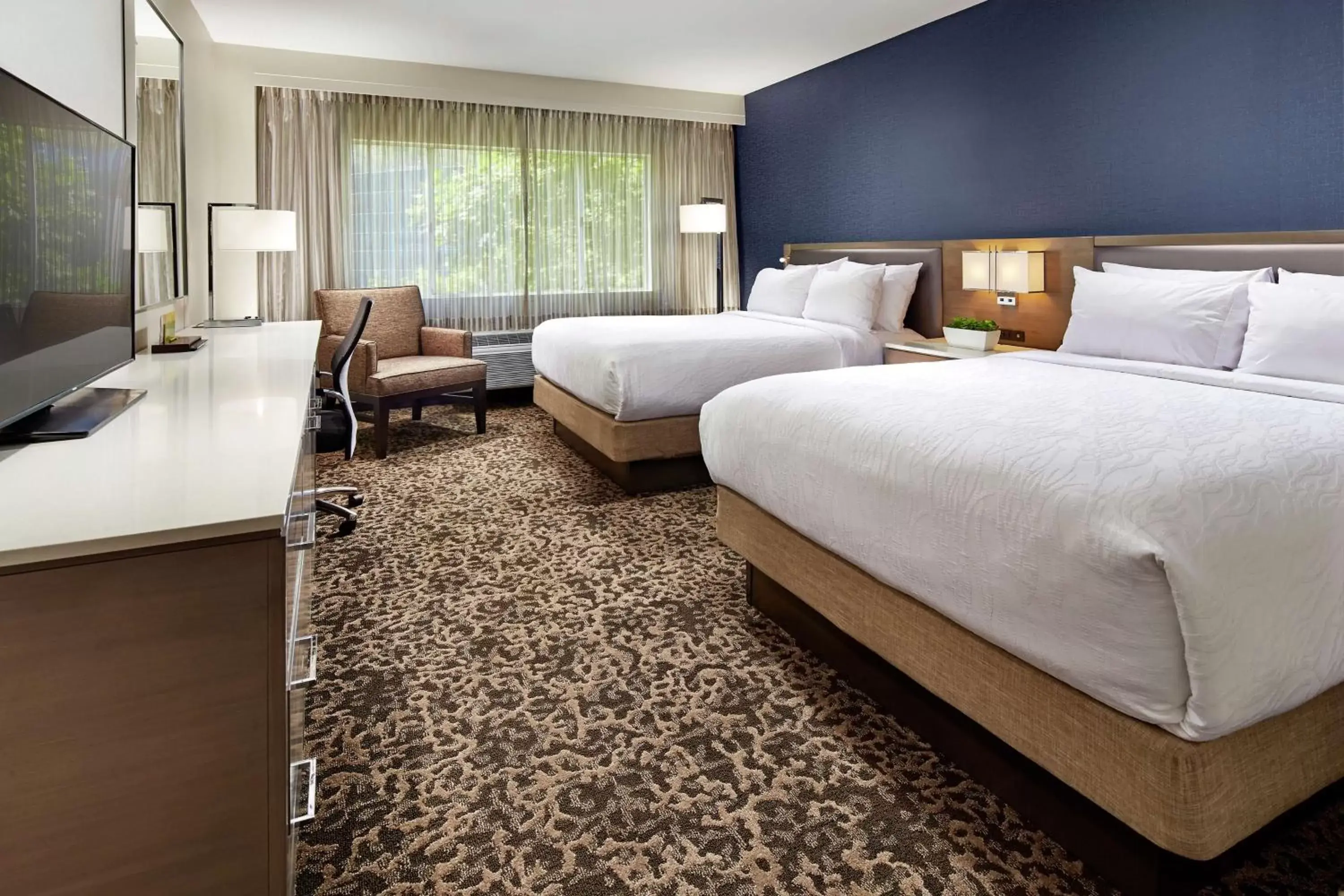 Queen Room with Two Queen Beds in Hilton Garden Inn San Diego Mission Valley/Stadium Queen Room with Two Queen Beds in Hilton Garden Inn San Diego Mission Valley/Stadium
