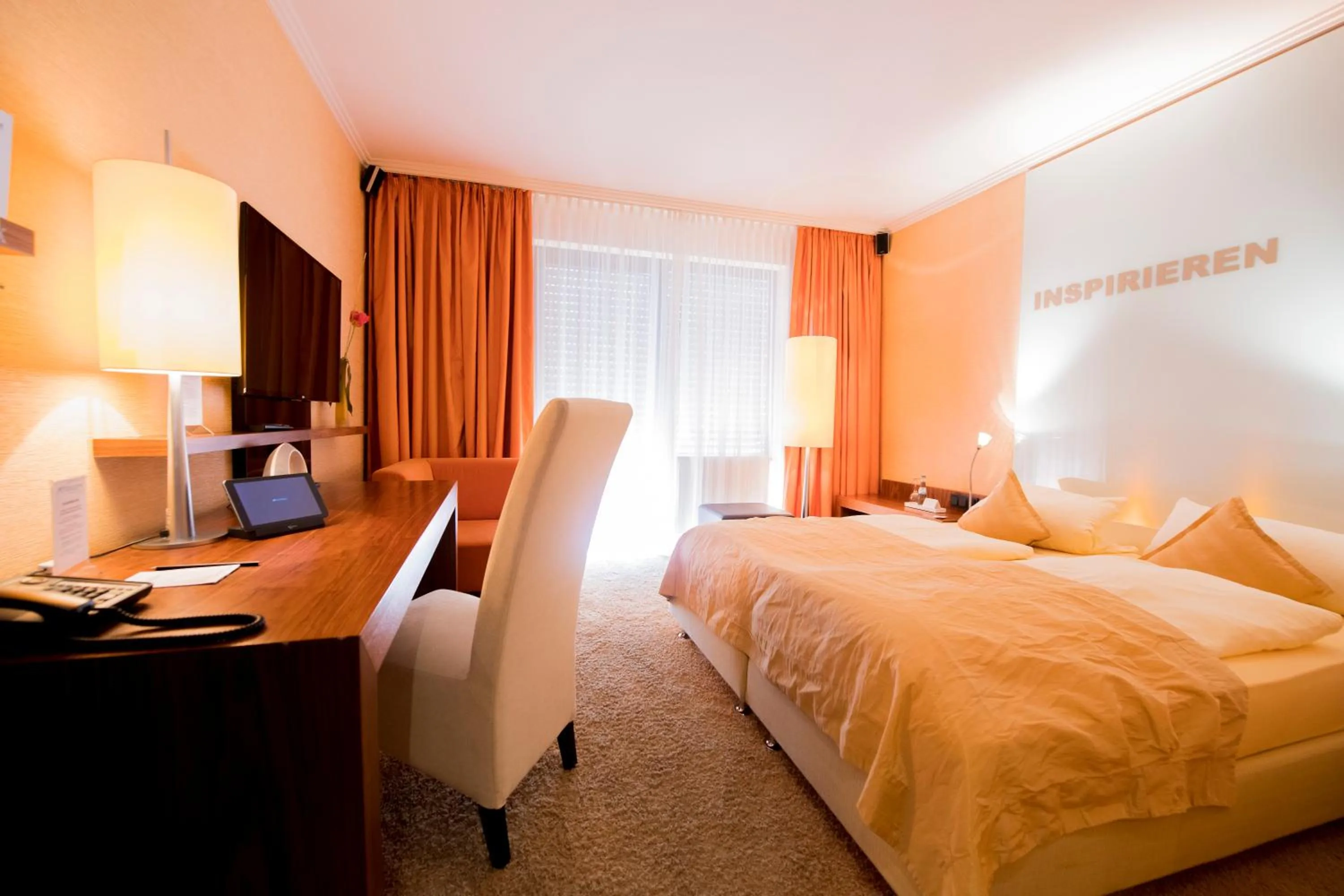 TV and multimedia, Bed in Atrium Hotel Mainz