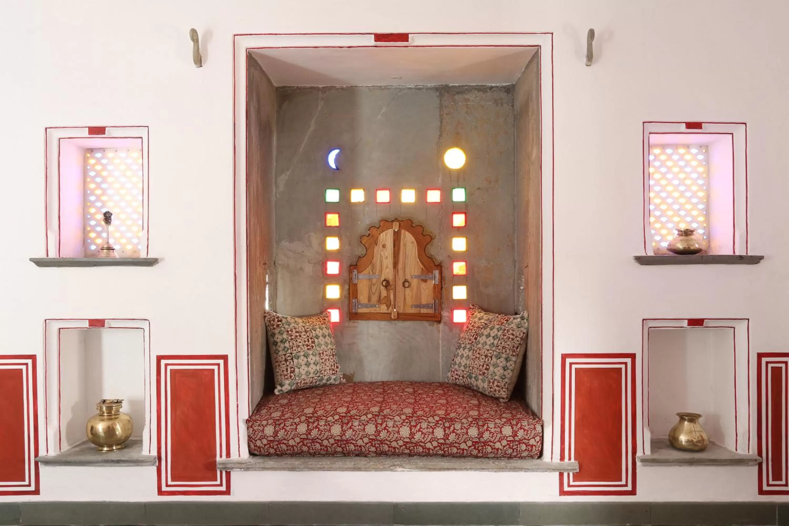 Decorative detail, Bed in Little Garden Guest House