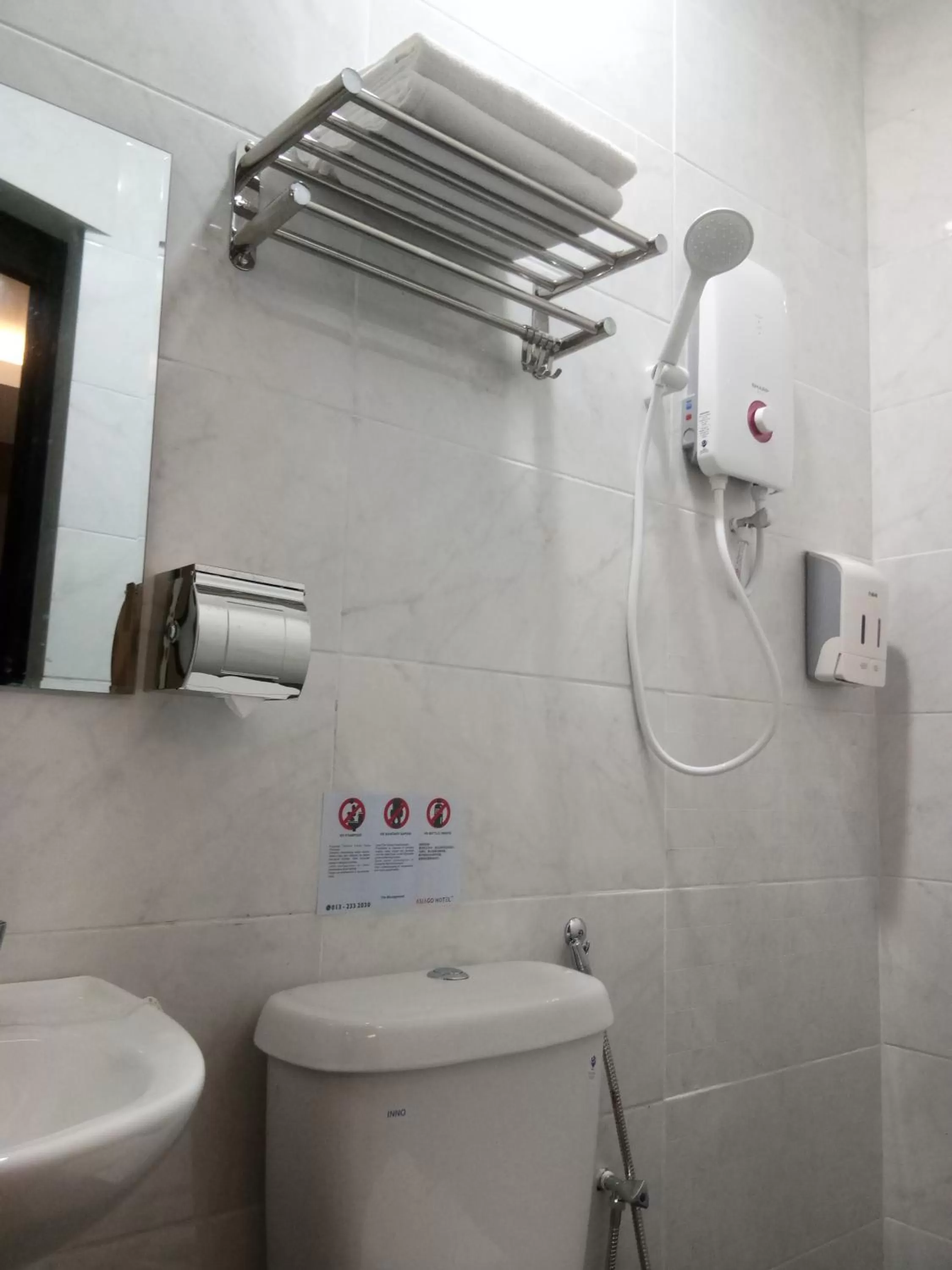 Bathroom in Asiago Hotel