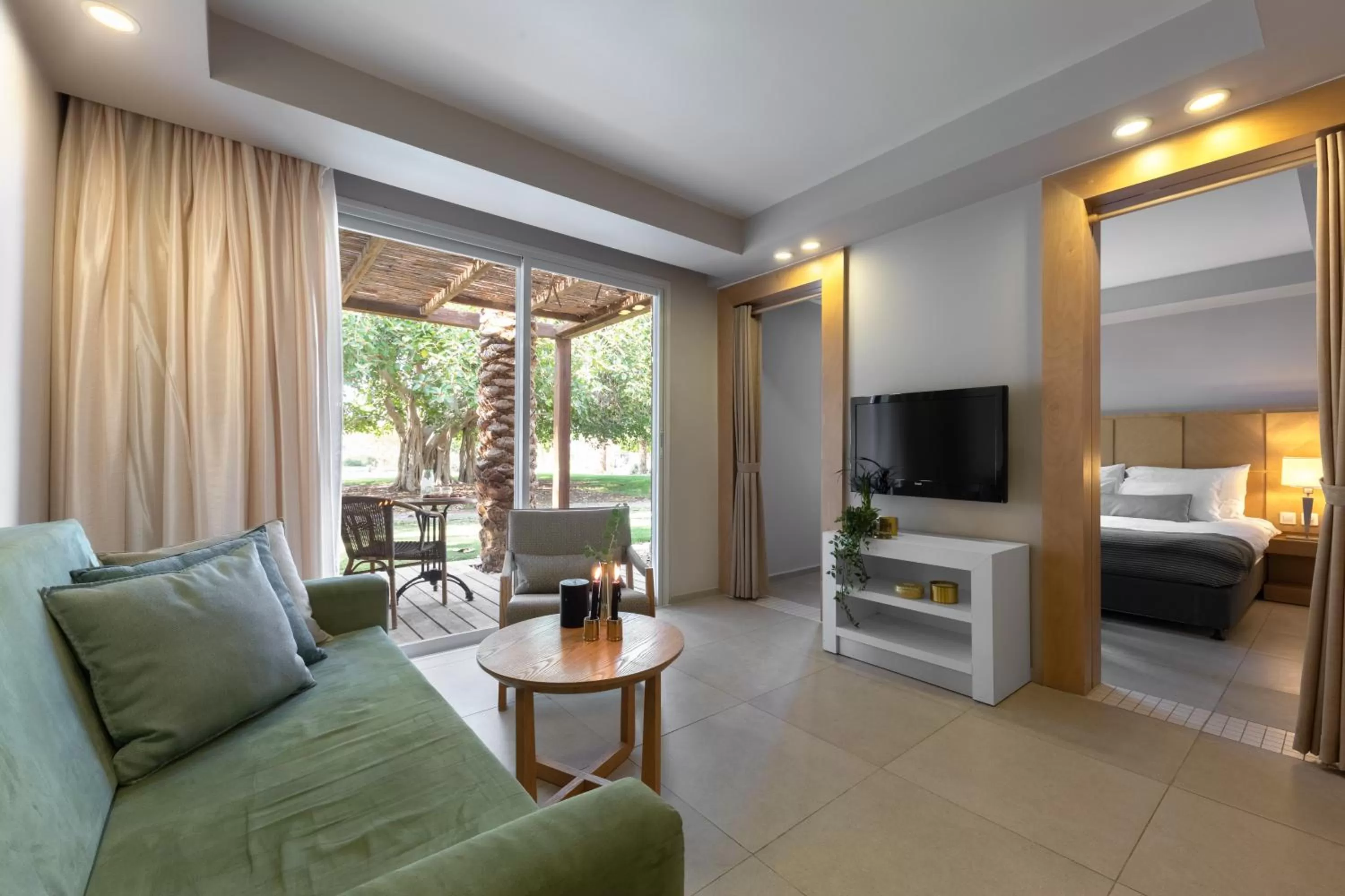 Balcony/Terrace in Ein Gedi Kibbutz Hotel