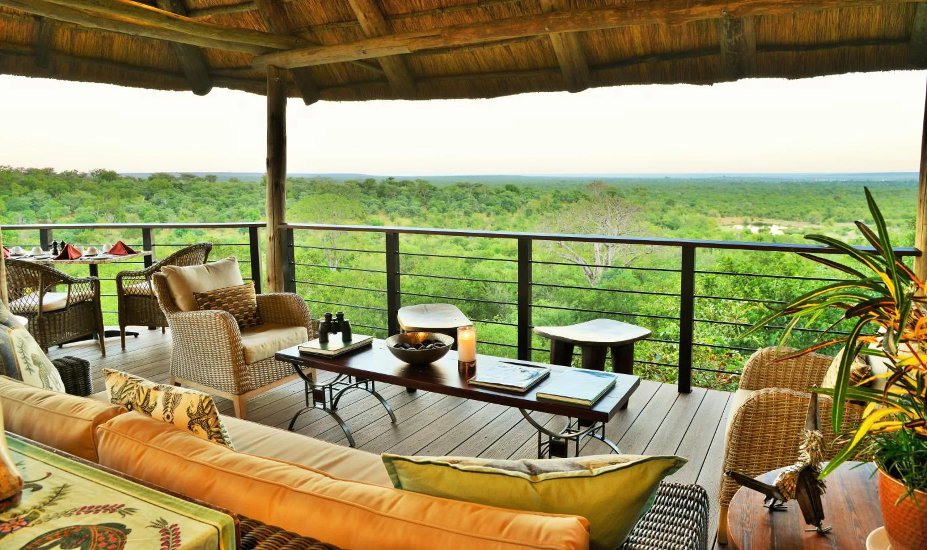 Communal lounge/ TV room in Victoria Falls Safari Club