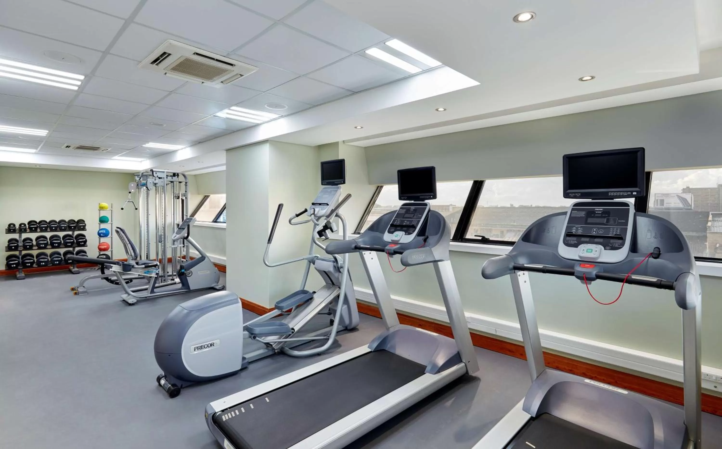 Fitness centre/facilities in Hilton Garden Inn Society Business Park