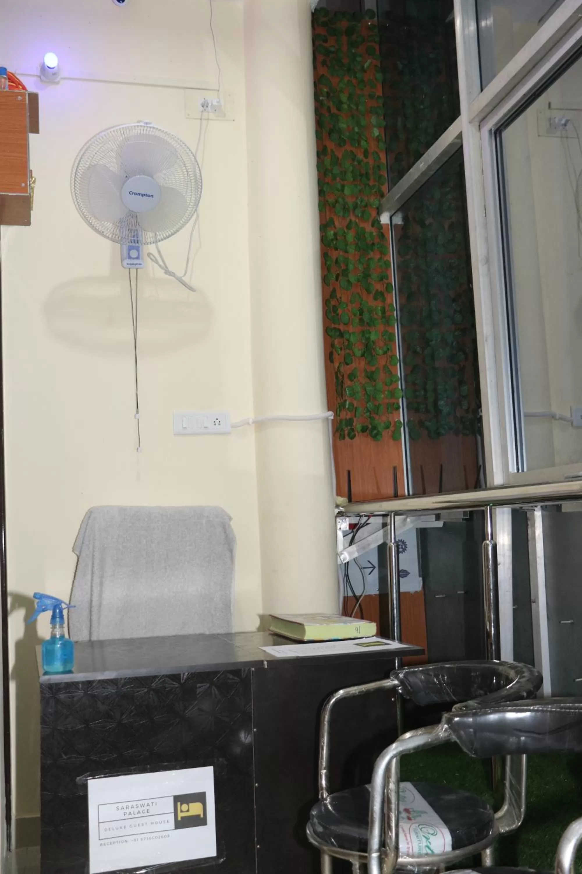 Facade/entrance in Saraswati Palace