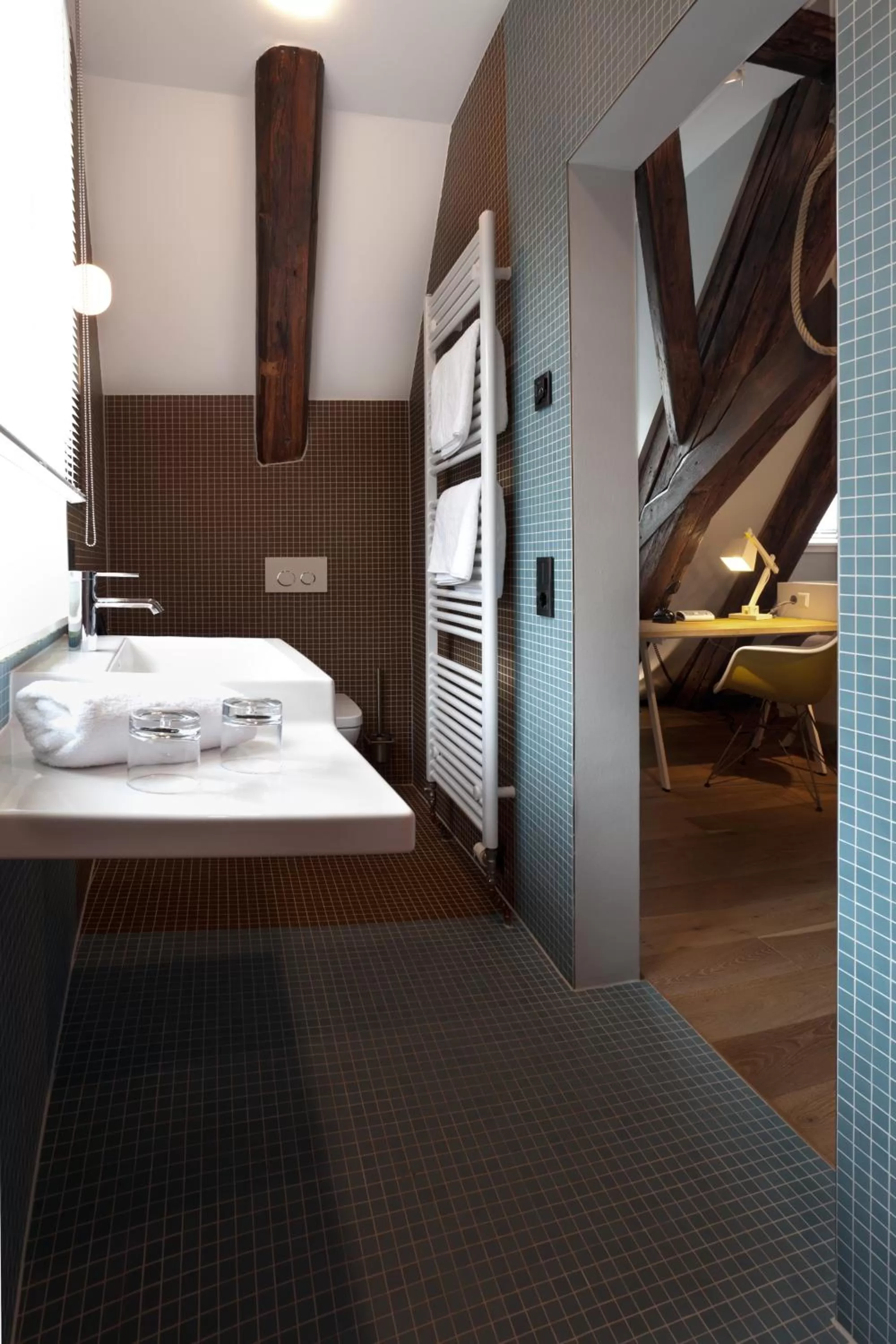 Shower, Bathroom in Hotel Scholl