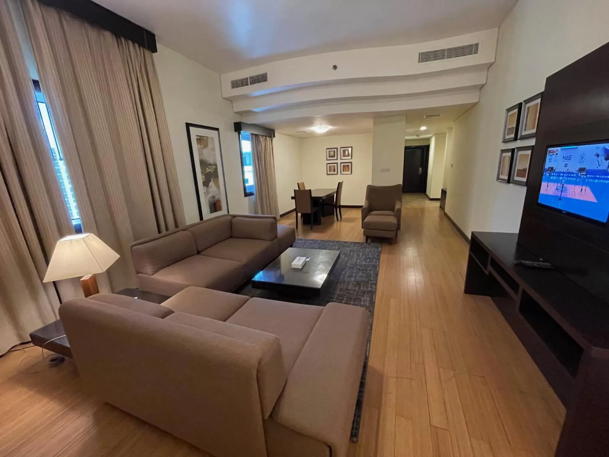 Communal lounge/ TV room in Tulip Creek Hotel Apartments
