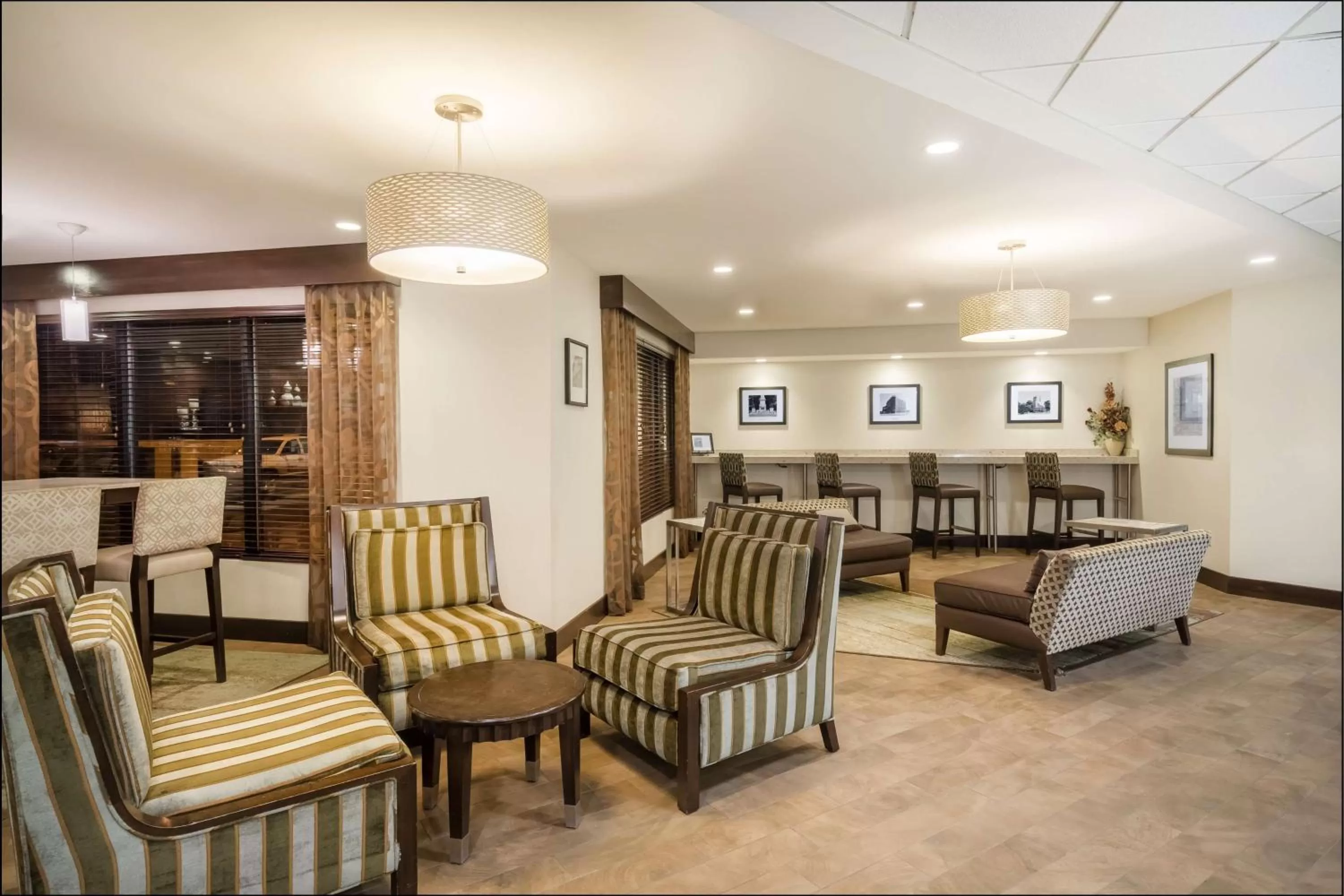 Lobby or reception in Hampton Inn Terre Haute