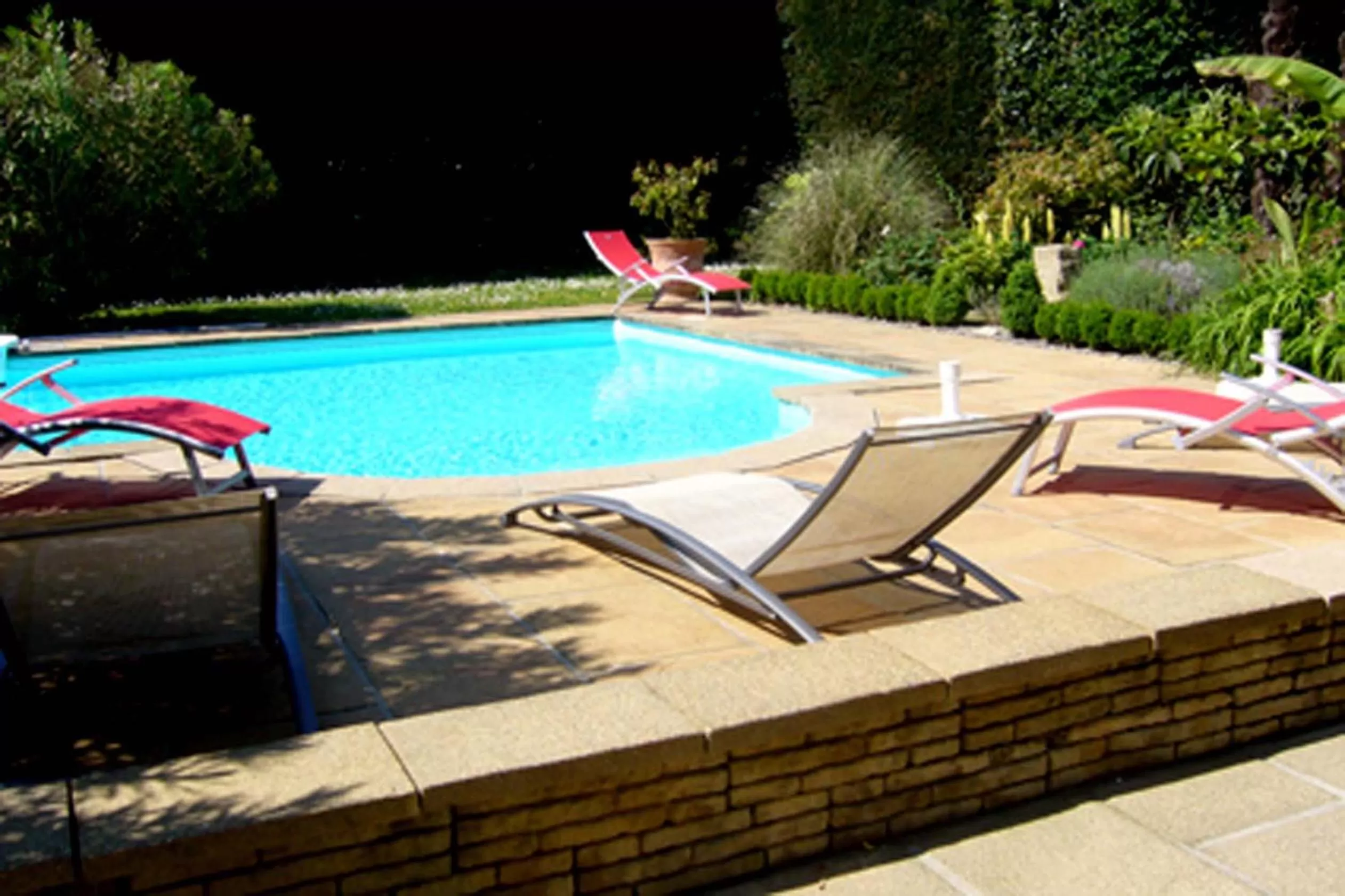 Pool view in Chambres d'Hôtes Le Mas