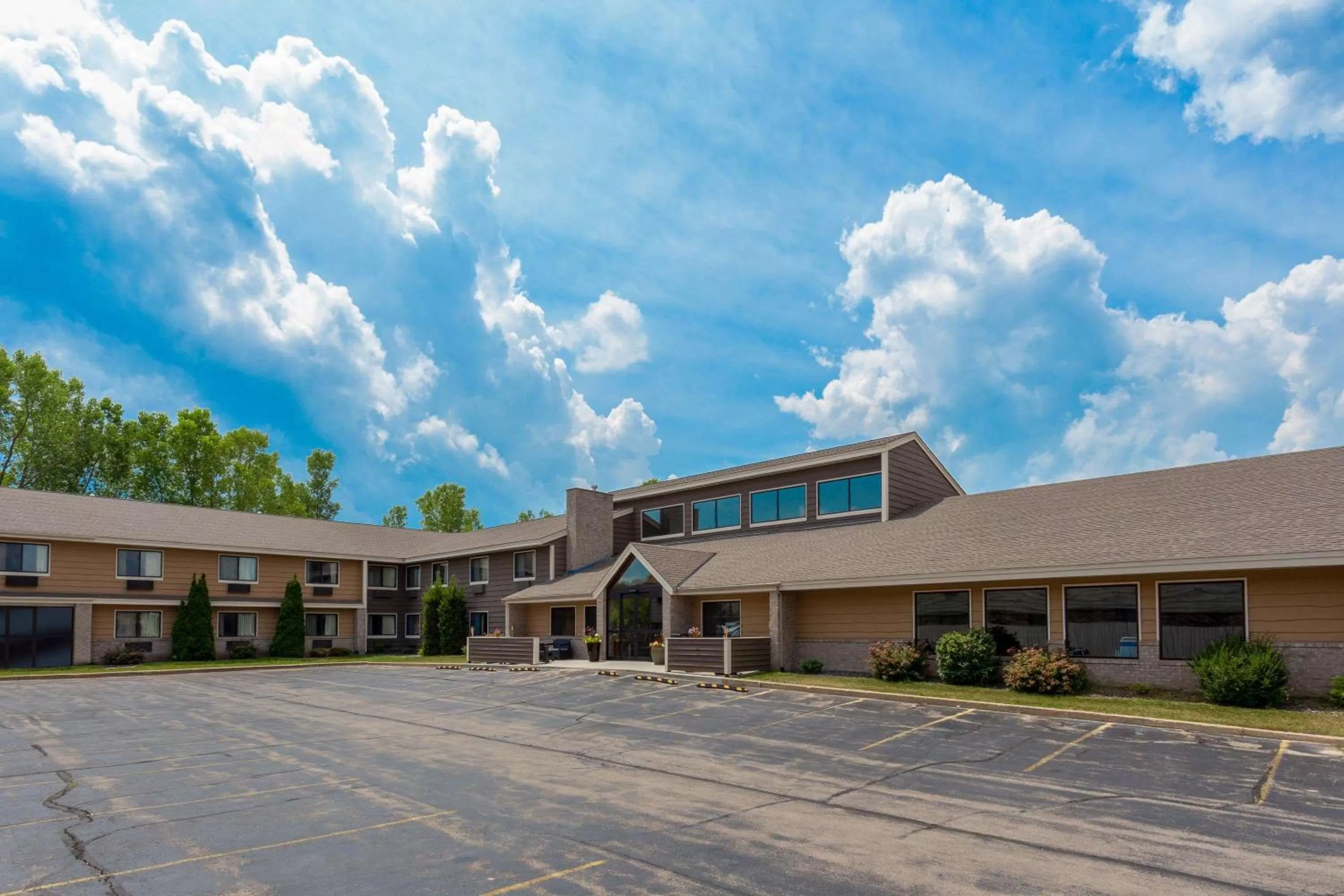 Property building in AmericInn by Wyndham Hartford WI