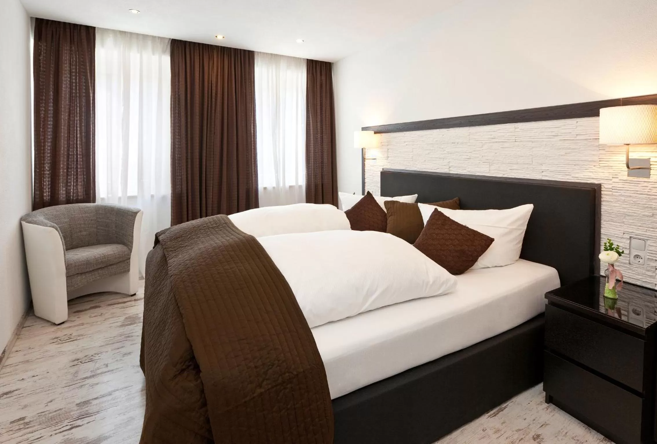 Bedroom, Bed in City Apart Hotel Füssen