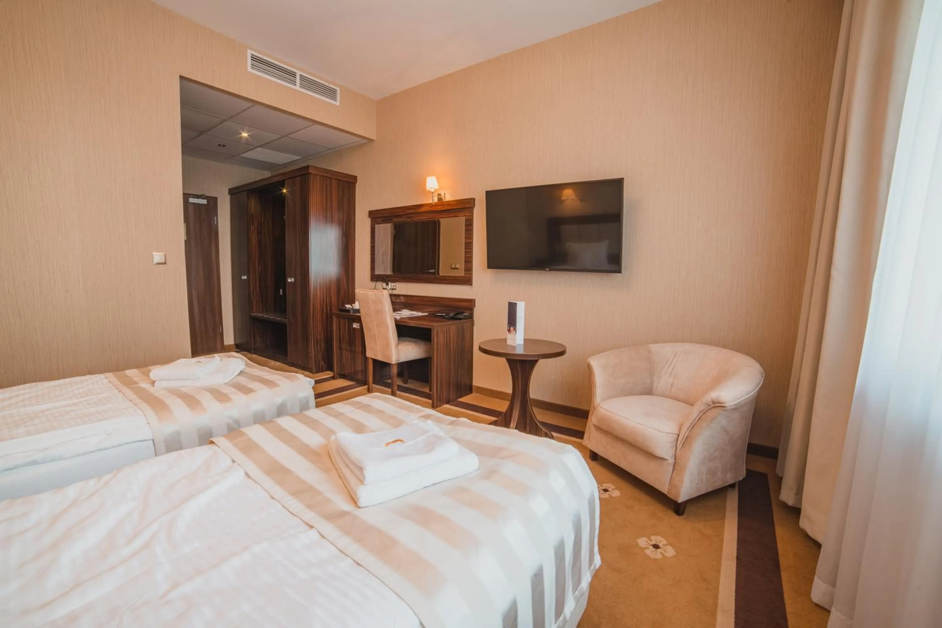 Bed in Hotel Binkowski