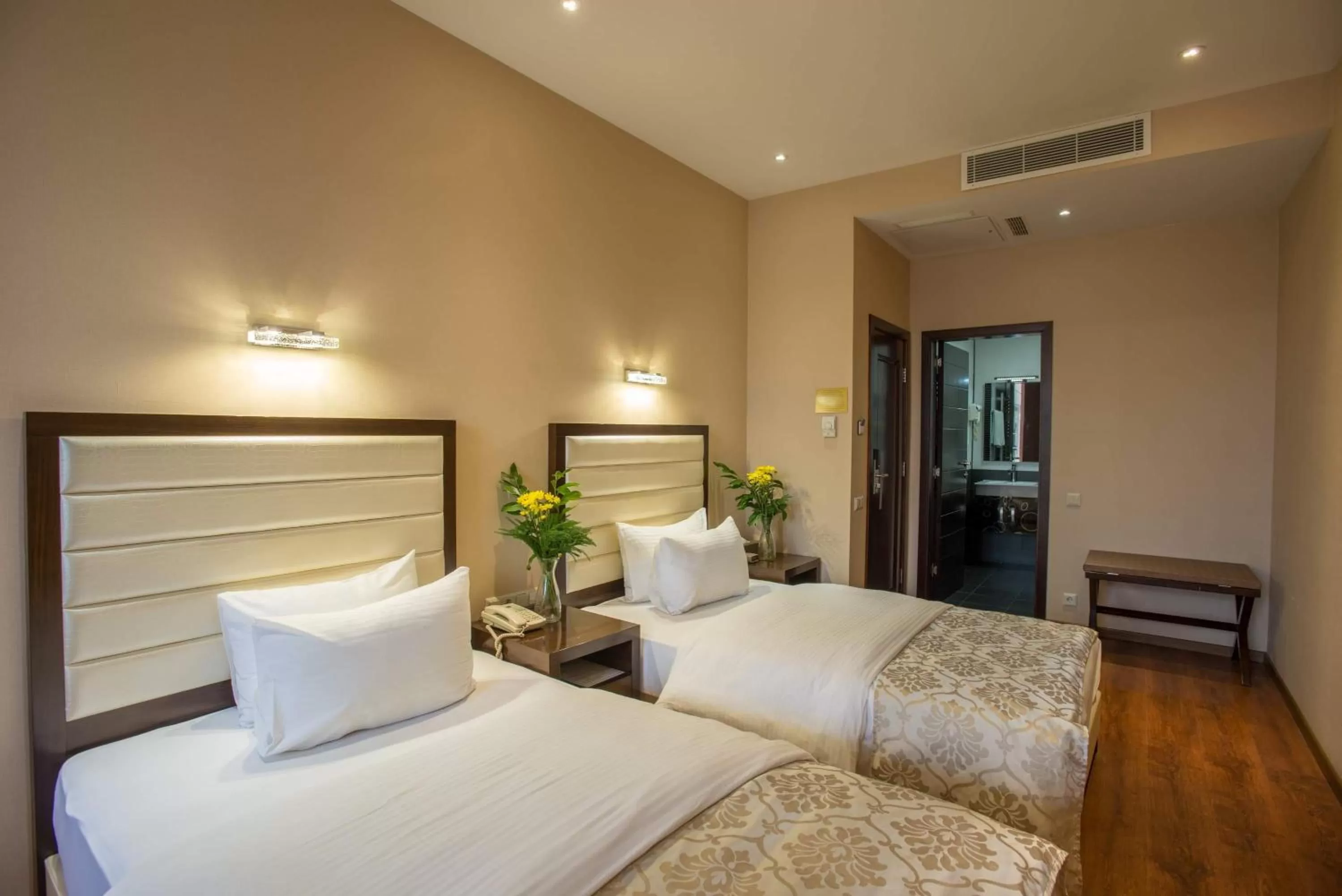 Bed in Hotel Orion Tbilisi