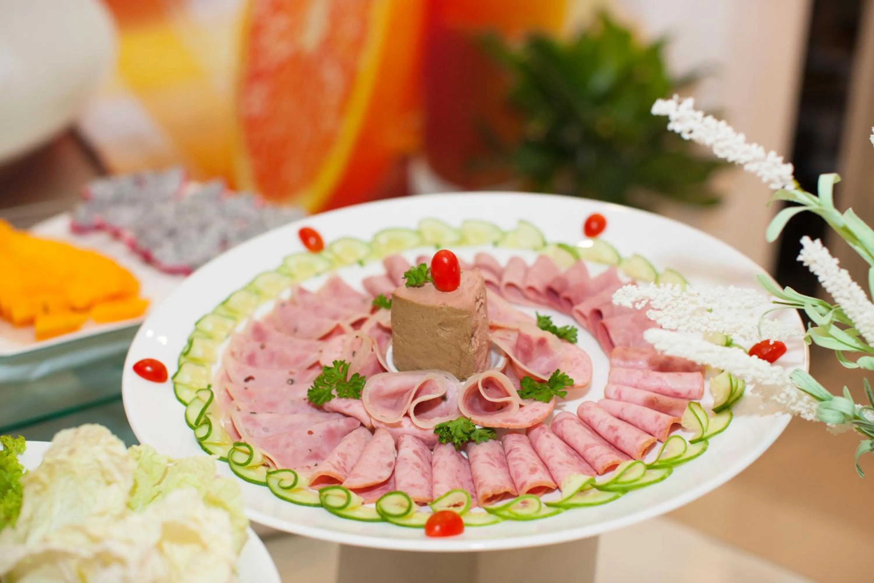 Buffet breakfast in Sunrise Central Hotel