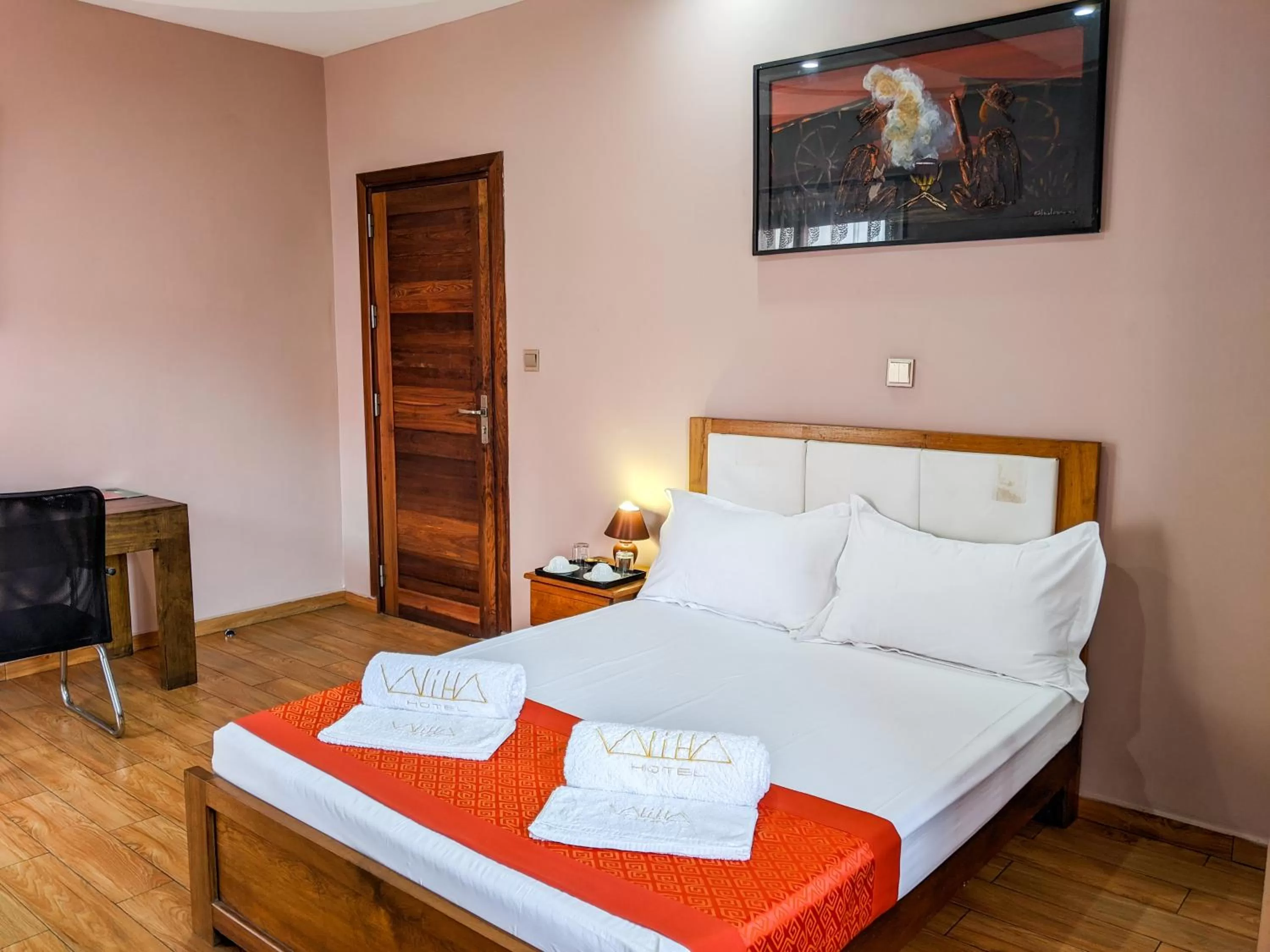 Bed in Valiha Hotel Antananarivo