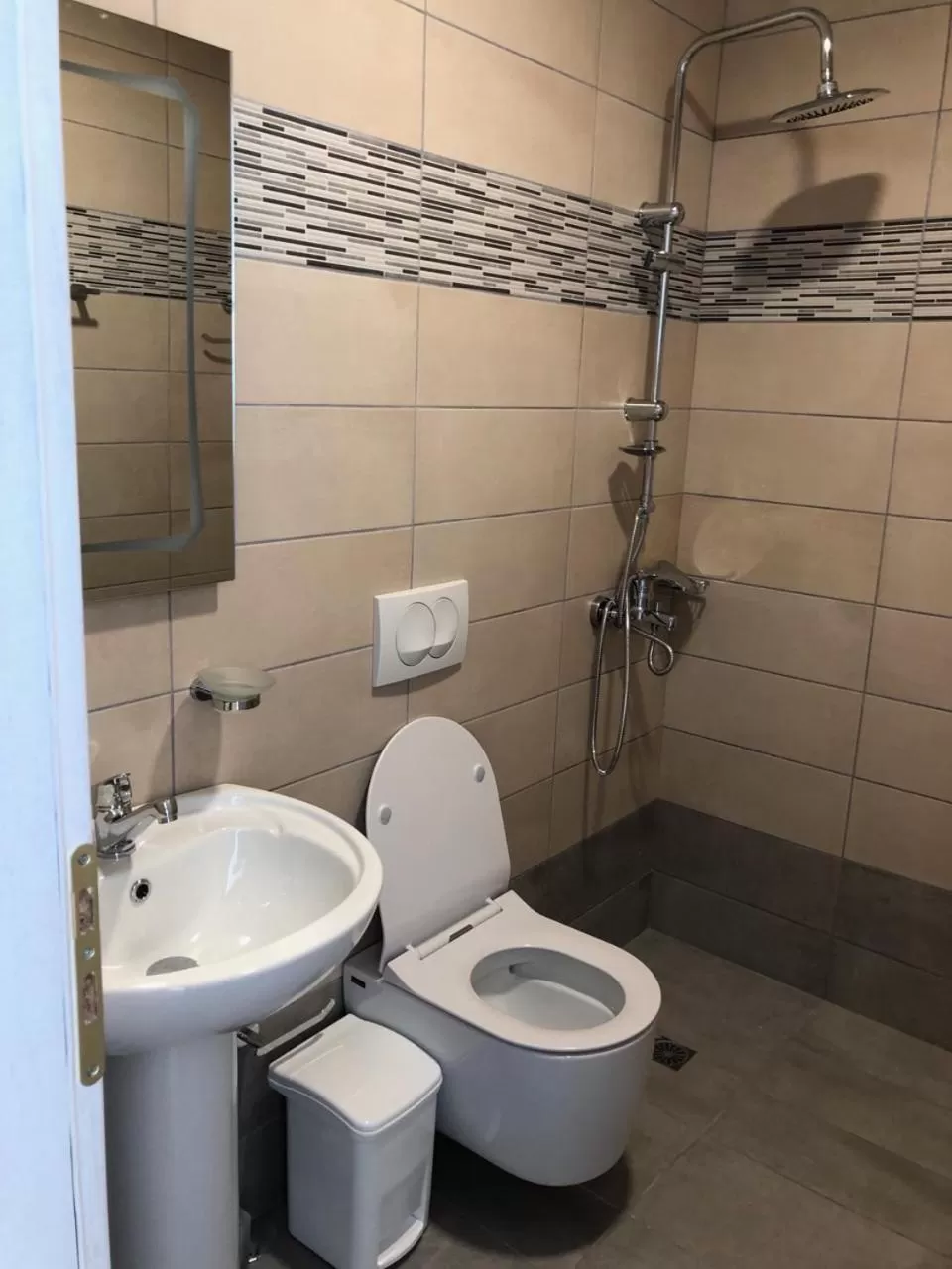 Shower, Bathroom in Aphrodite Garden Rooms & Apartment