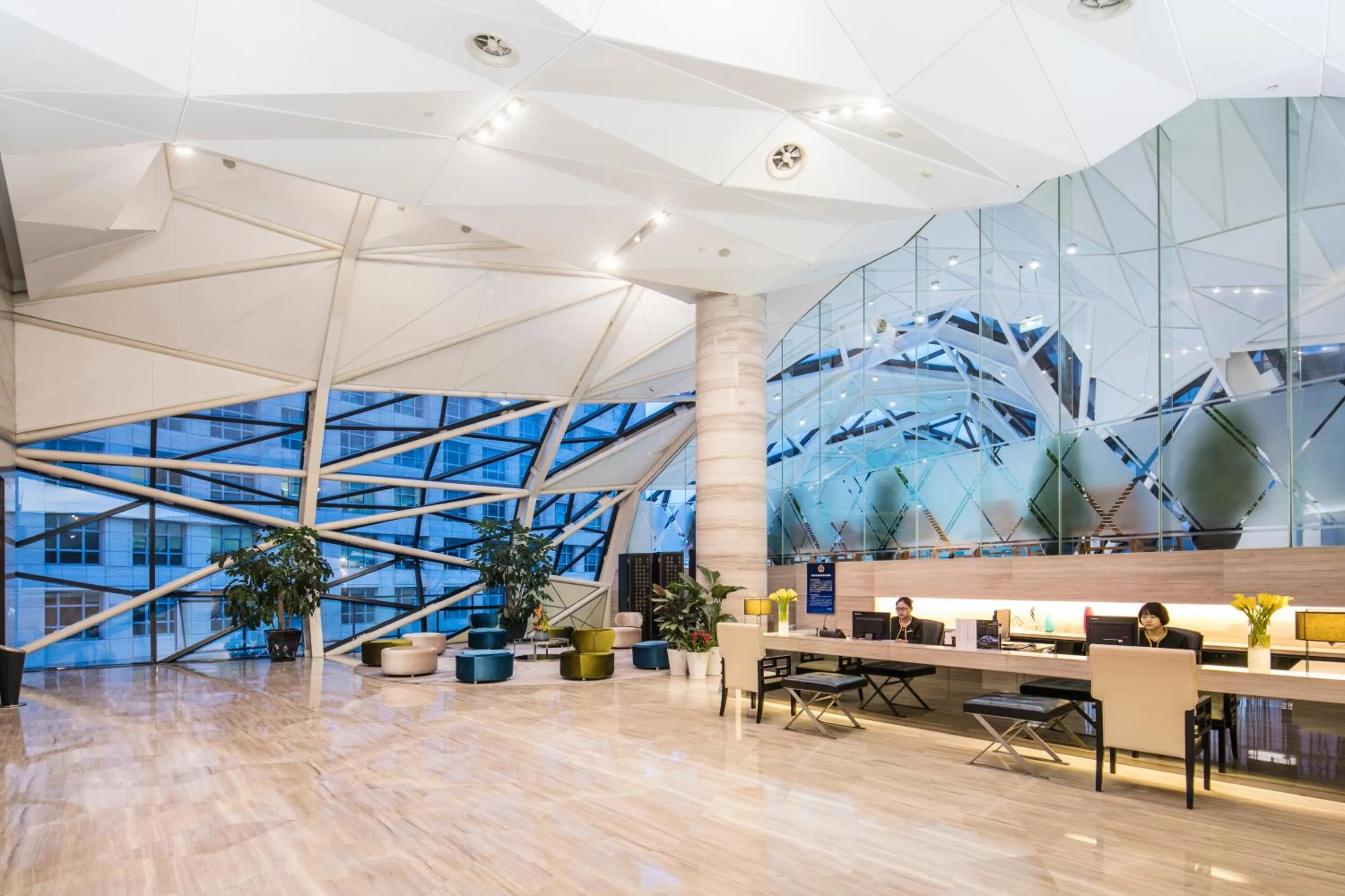 Lobby or reception in Ascott Raffles City Beijing