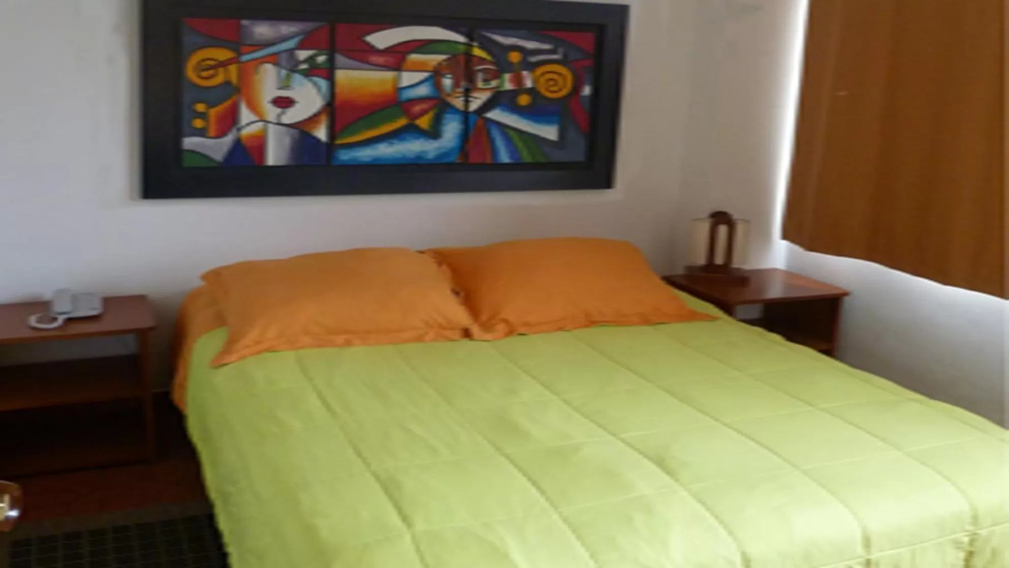 Bed in Hotel Mónaco de Fusa