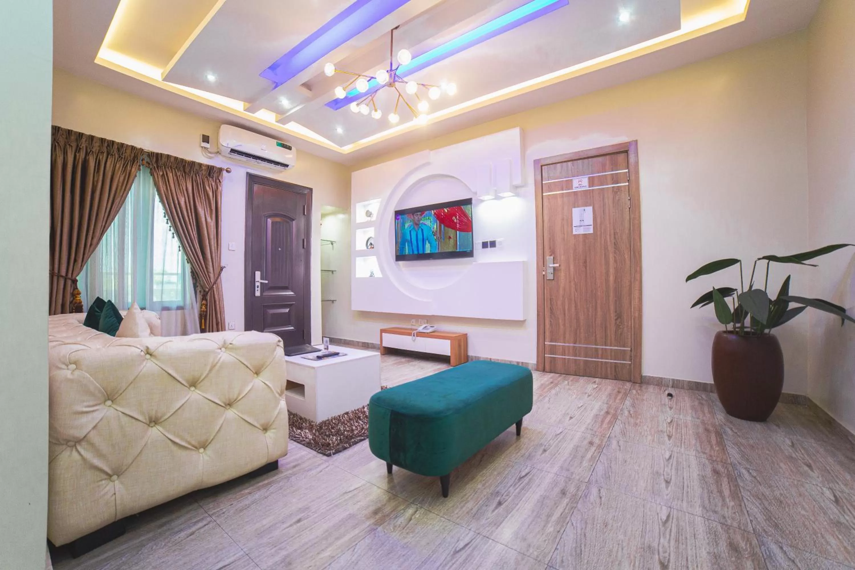 TV and multimedia, Bed in God's Touch Apartments Signature