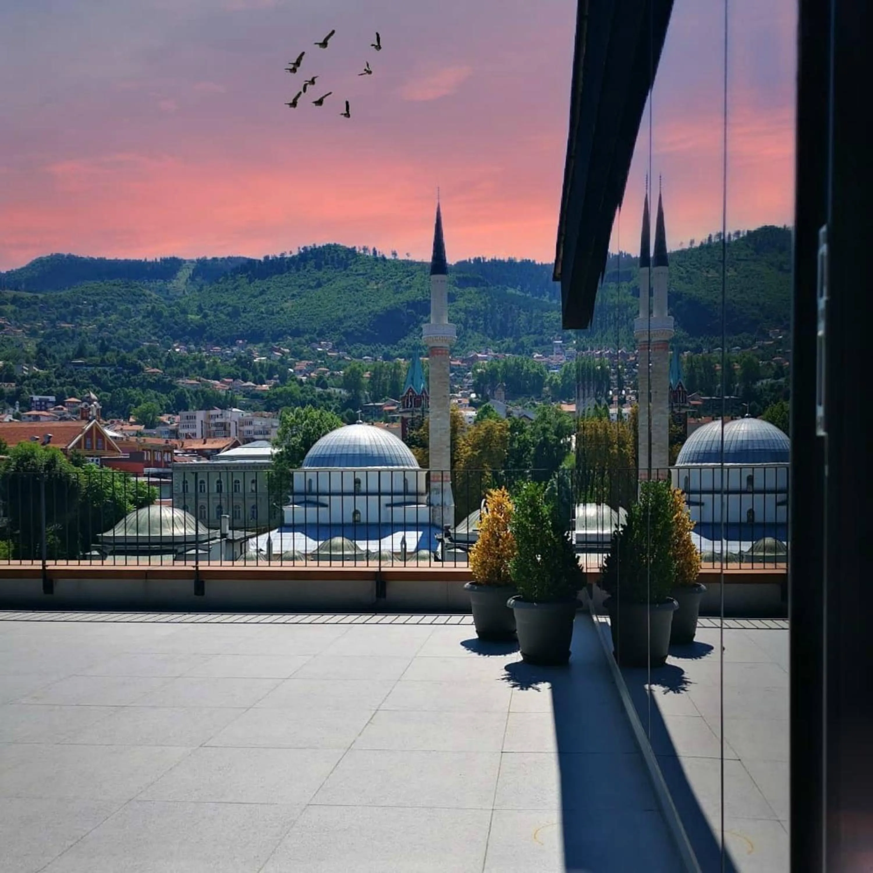 City view in Hotel President Sarajevo