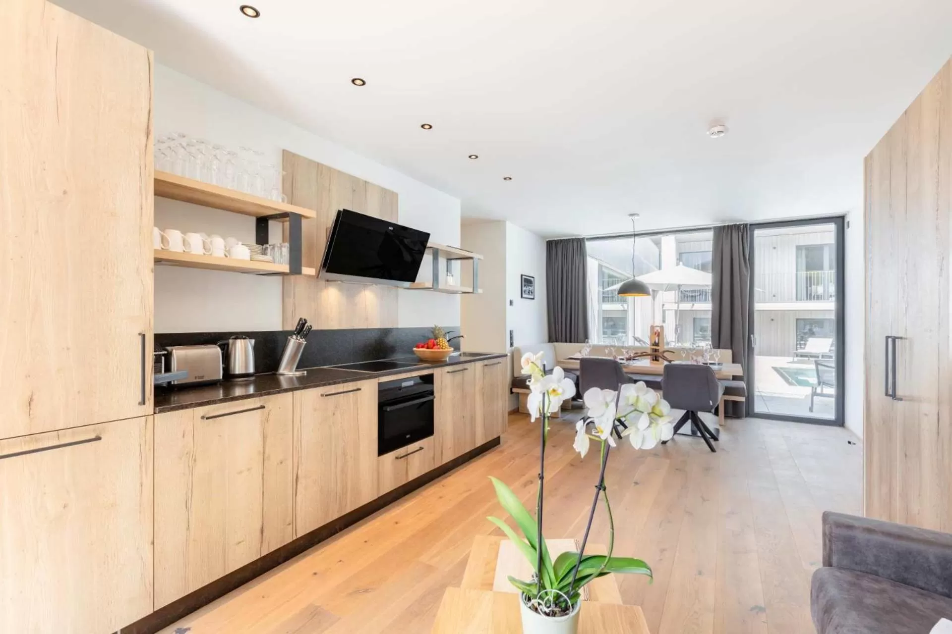 Coffee/tea facilities in Emma Deluxe Aparthotel direkt beim Skibus