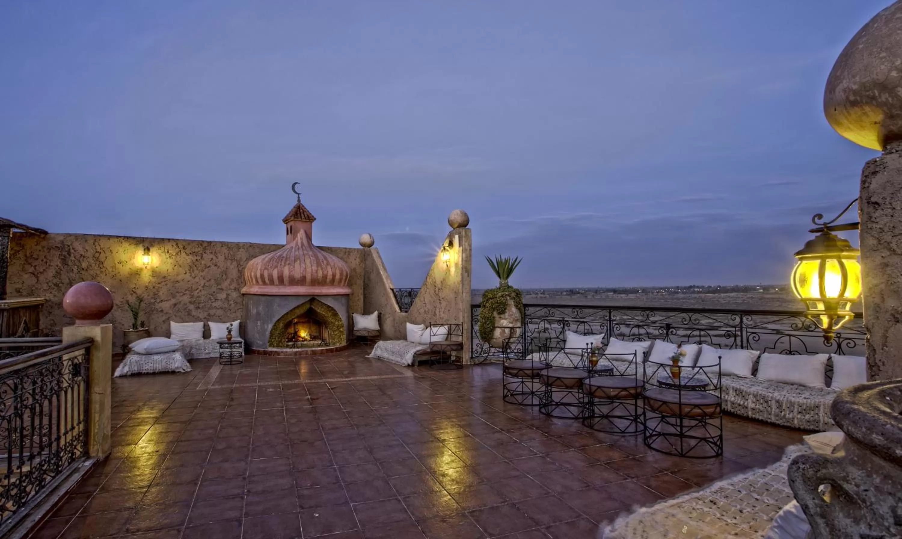 Patio in Hotel Kasbah Le Mirage & Spa