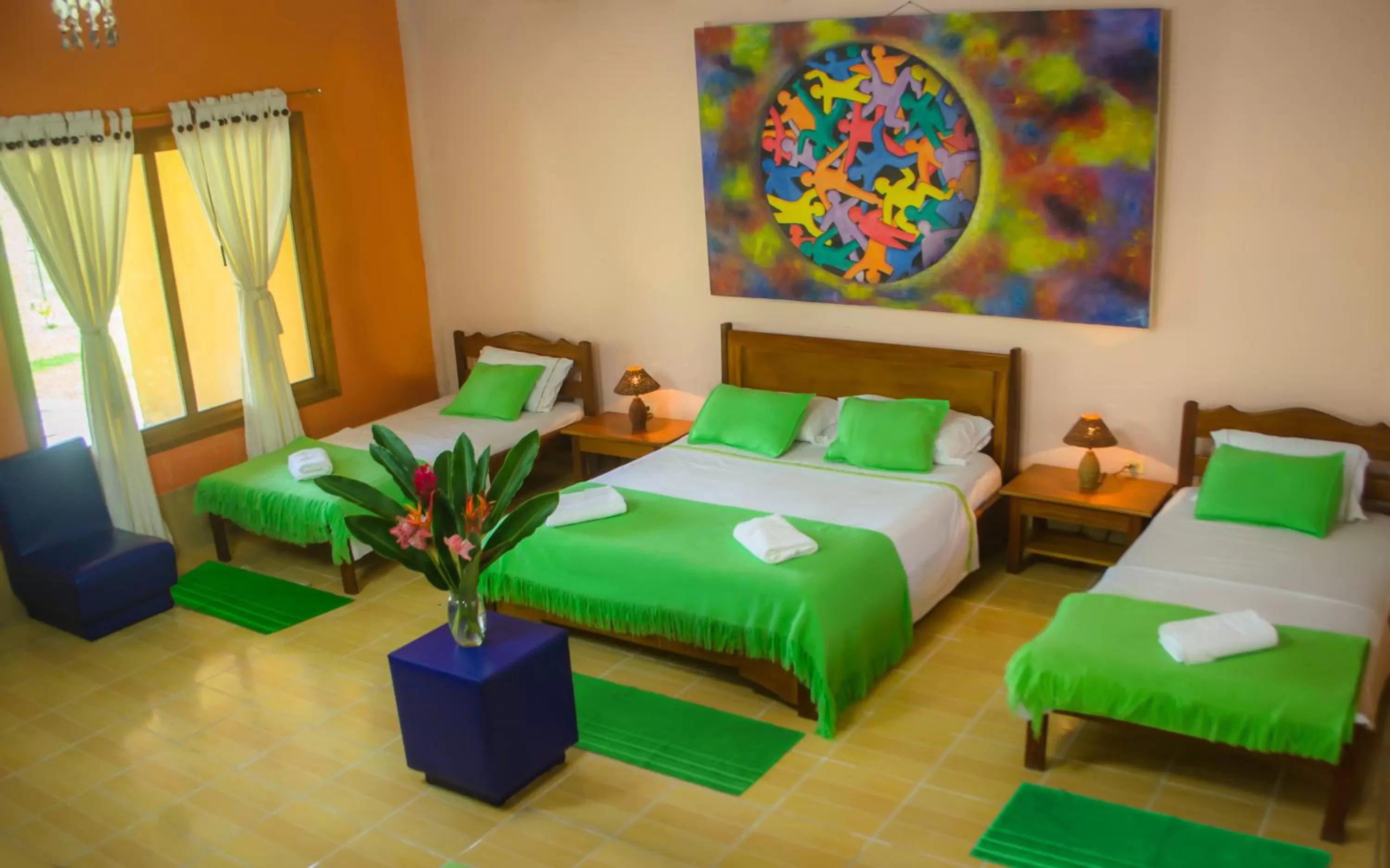 Photo of the whole room, Bed in Cabañas Yakuruna
