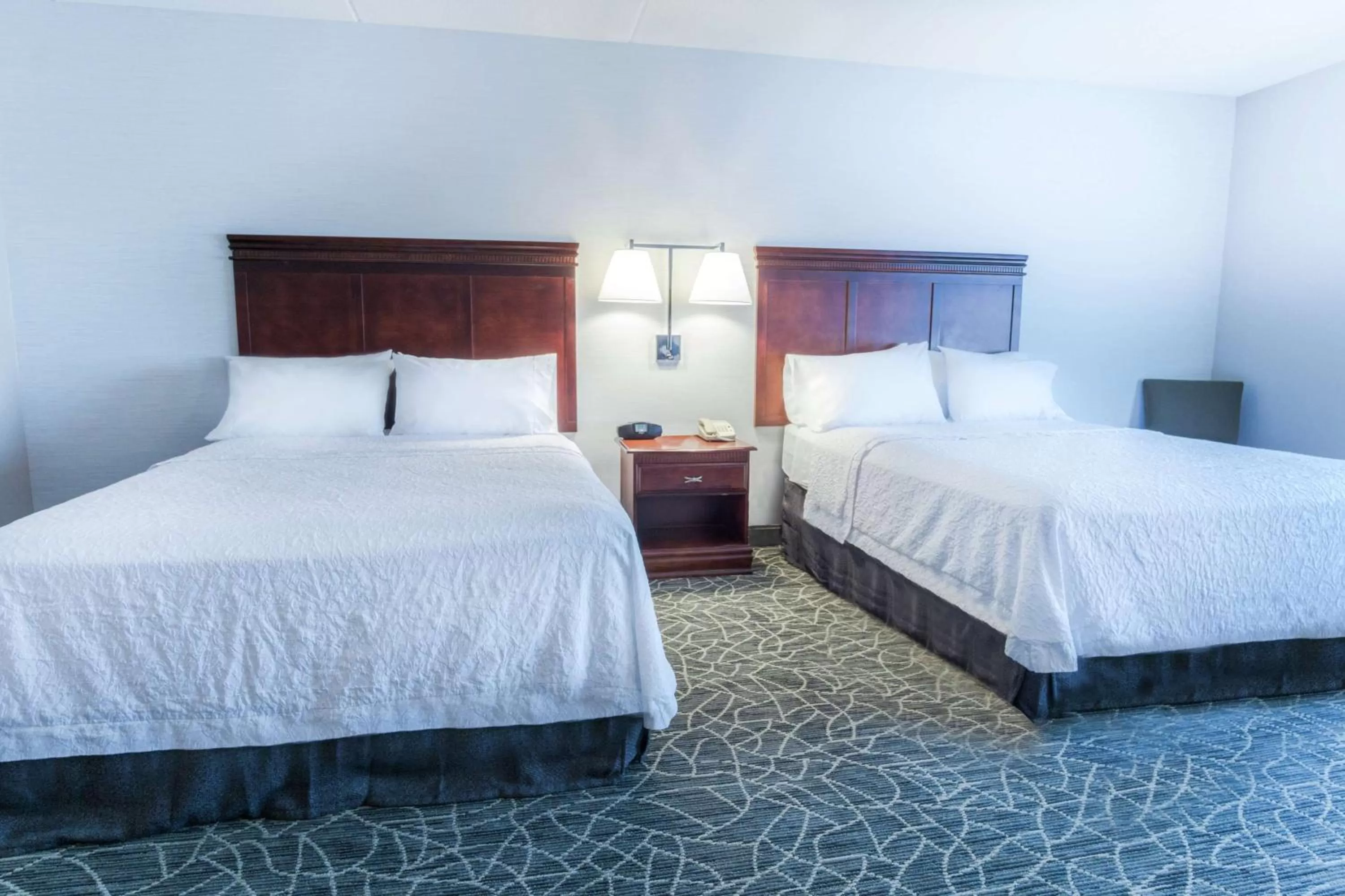 Bed in Hampton Inn & Suites Berkshires-Lenox