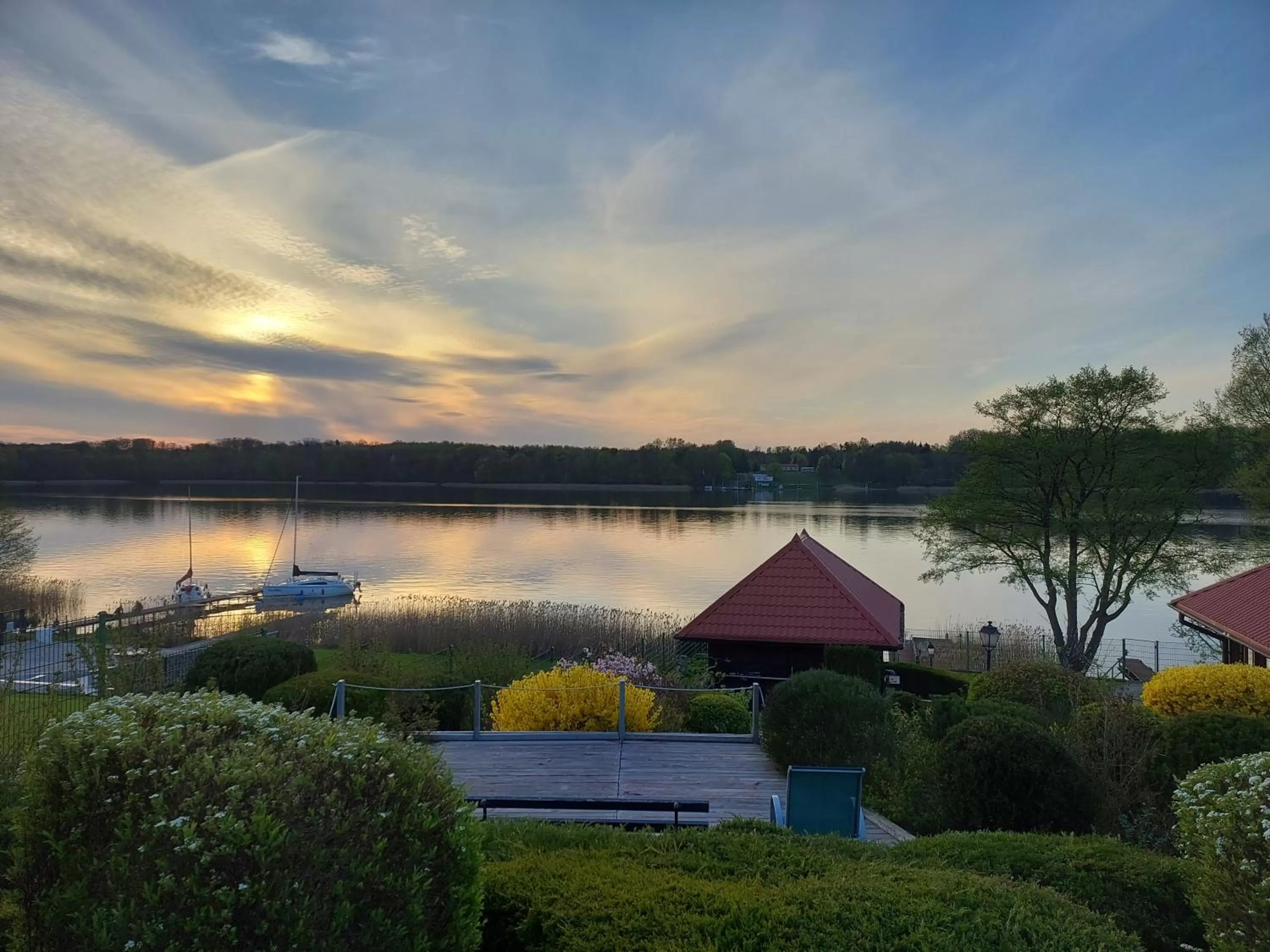 Lake view in Port Jeziorak