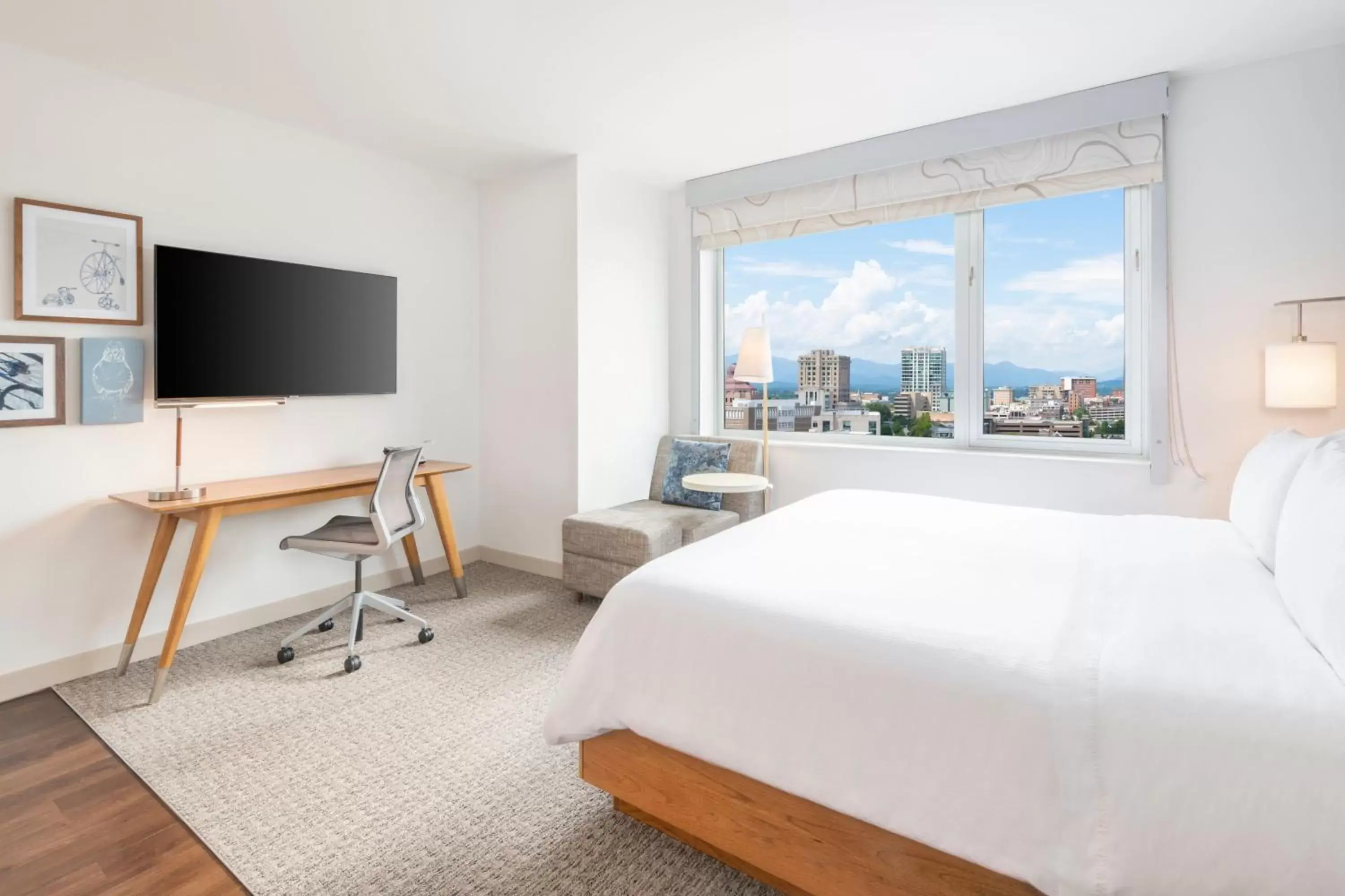 Standard King Room with Mountain View - Hearing Accessible in Element Asheville Downtown Standard King Room with Mountain View - Hearing Accessible in Element Asheville Downtown