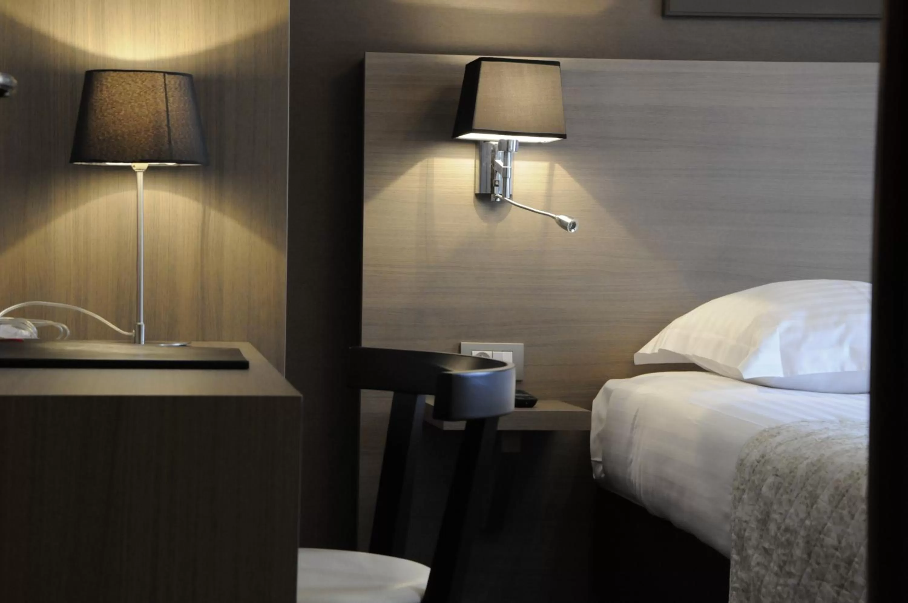 Bed in Hotel Albert I