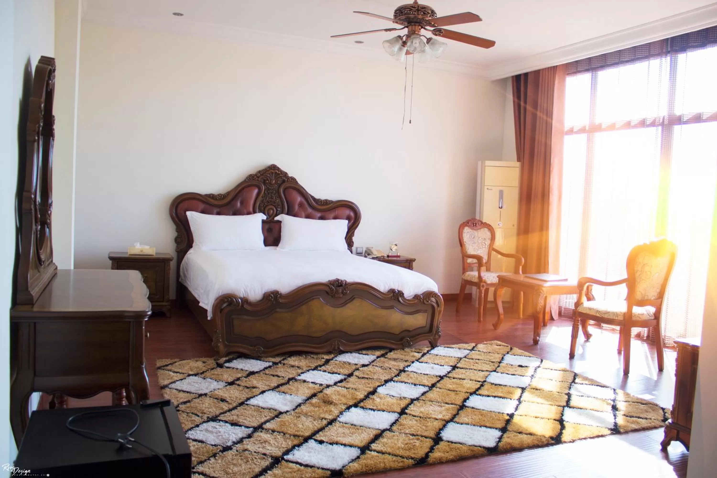 Bed in Victoria Beach Hotel