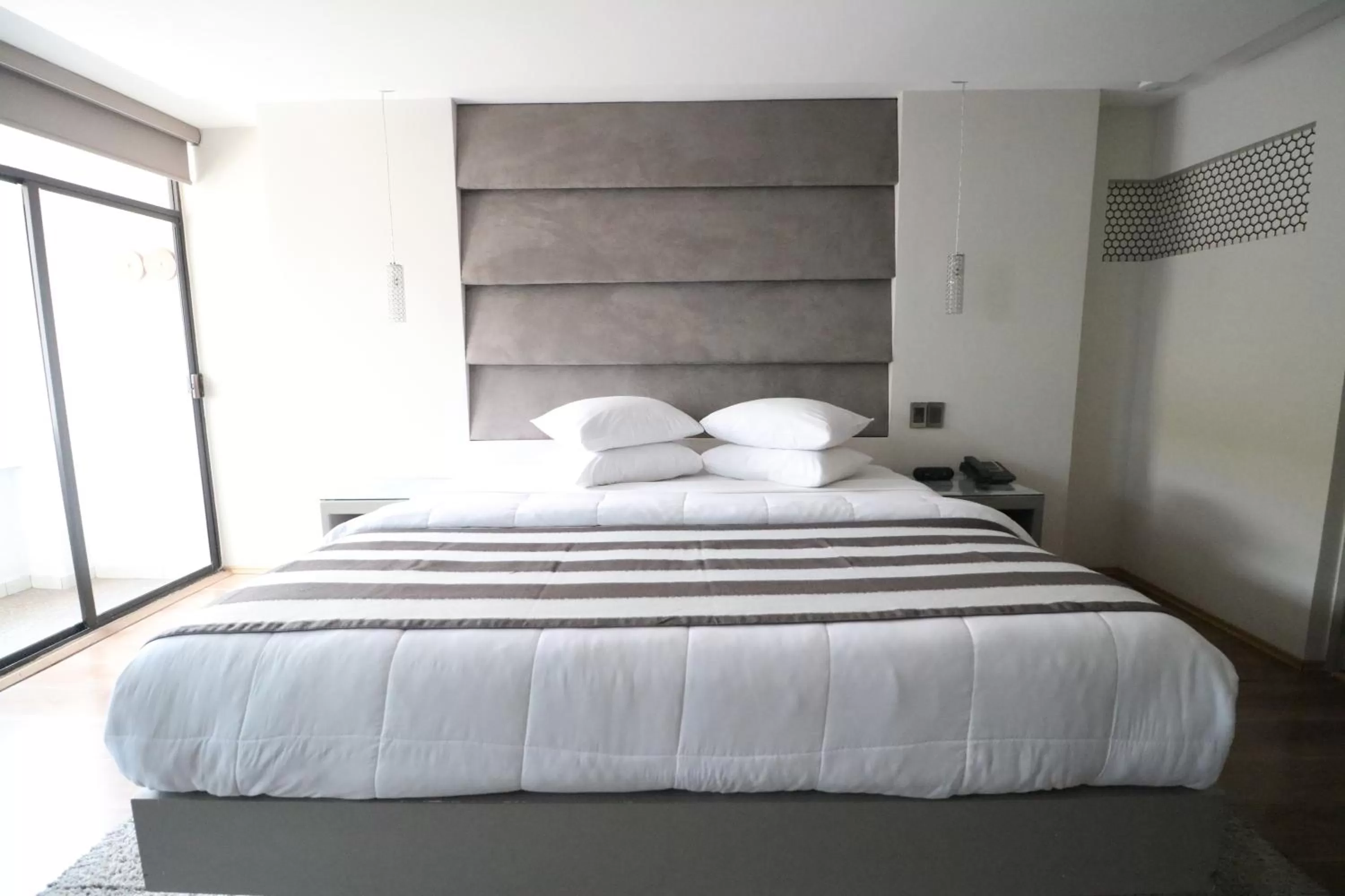 Bed in Hotel Posada Tulancingo